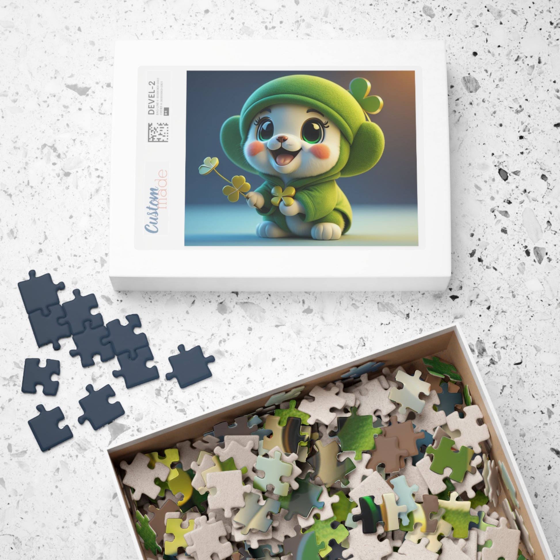 Blissful Blarney Kitten - St. Patrick's Day Mental Health Puzzle