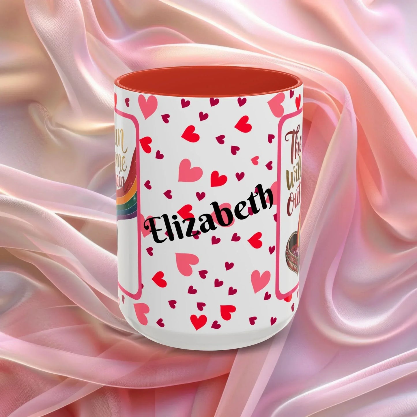 Shop our premium sun will come out valentines day mug from MySisterIsASurvivor.