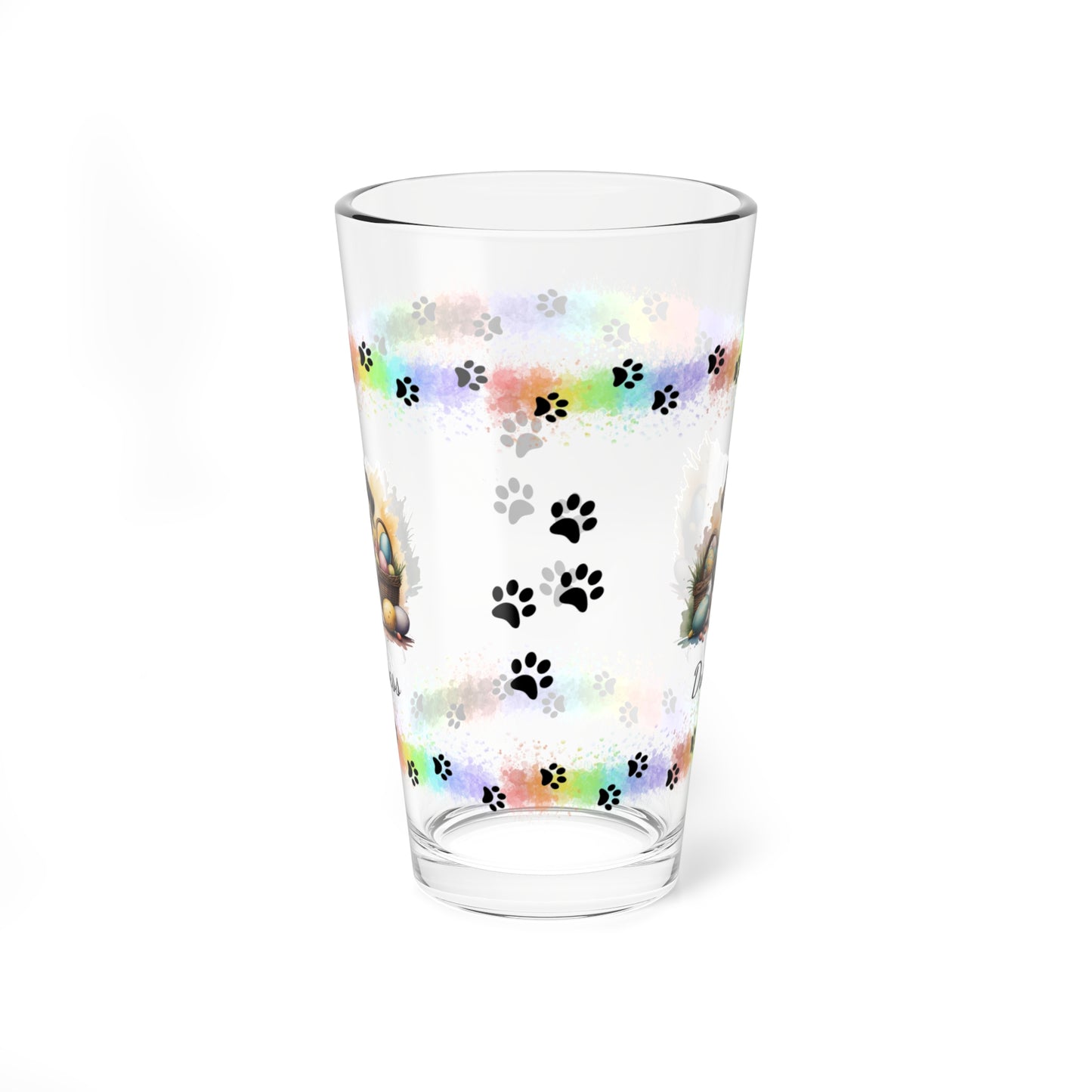 German Shorthaired Pointer Personalized Easter Puppy 16oz Pint Glass - Custom Dog Design, Mental Health Gift, Easter Décor, and Festive Celebrations