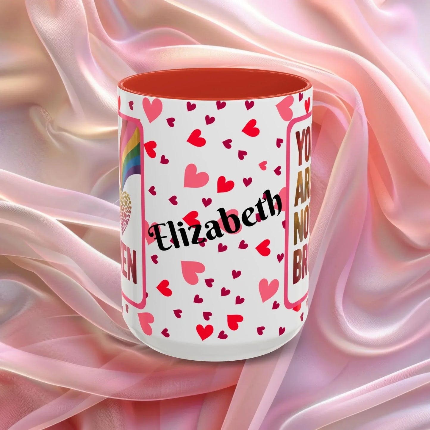 Shop our premium you are not broken valentines day mug from MySisterIsASurvivor.