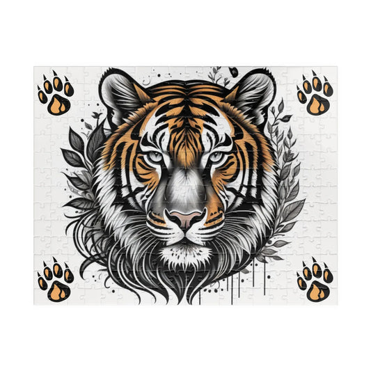 Shop our empower your mind tiger jigsaw puzzle featuring the 252 pcs (Horizontal) style option from MySisterIsASurvivor.