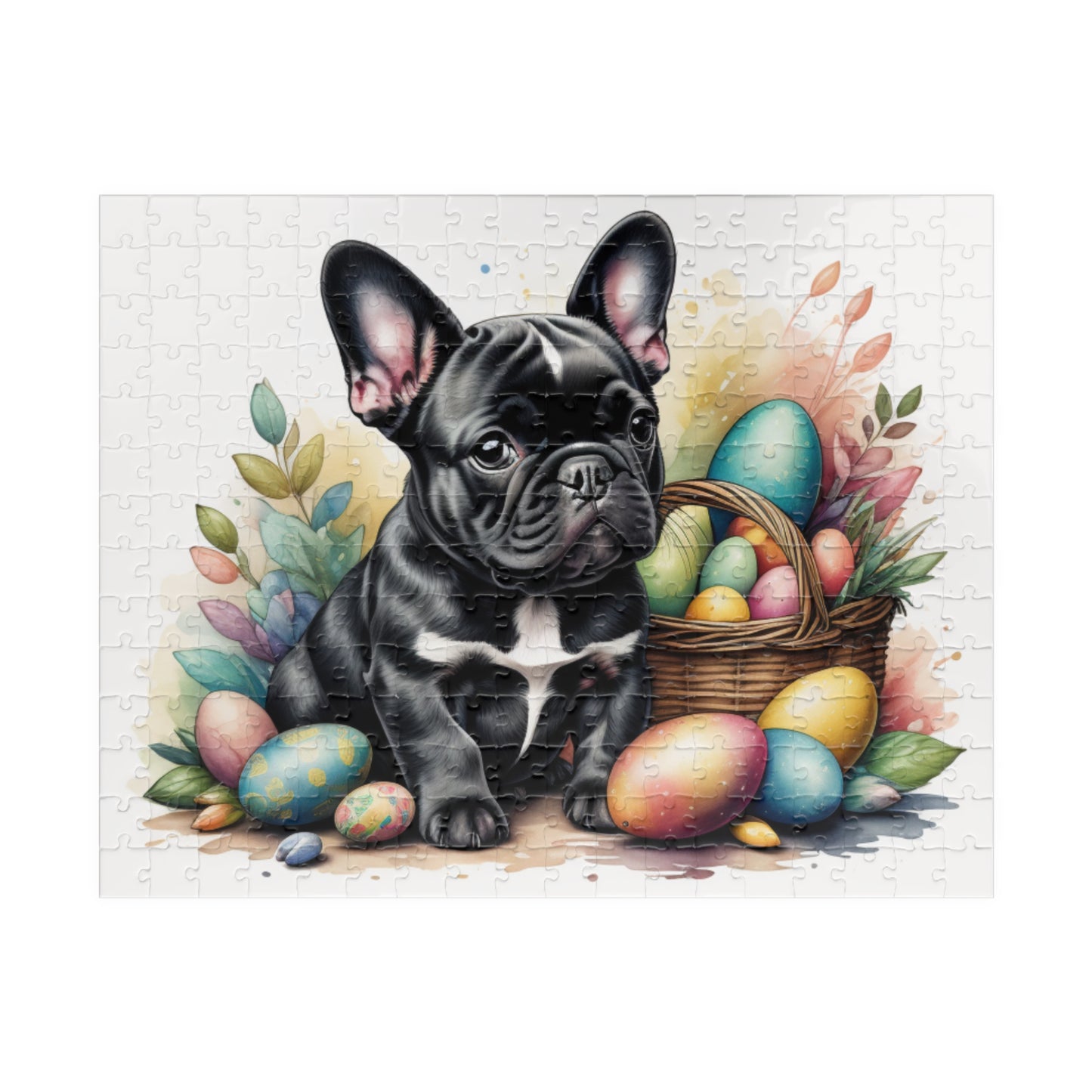 French Bulldog (Black) Easter Puppy Puzzle - Dog Lovers, Mental Health Benefits, Holiday Fun, Mindfulness, Stress Relief, Festive Gift