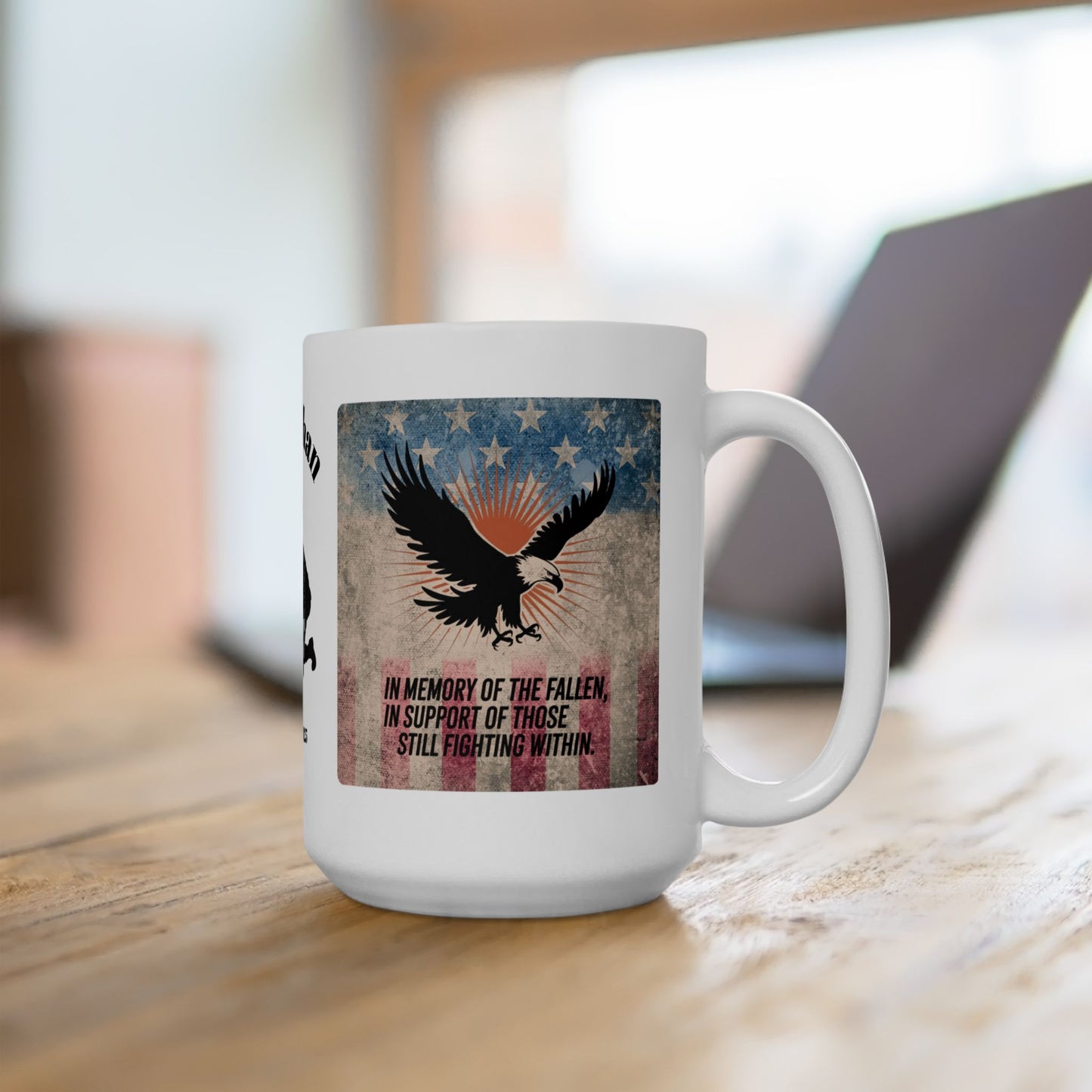 Personalized Memorial Day Mug - "In Memory Of The Fallen" PTSD Support Tribute