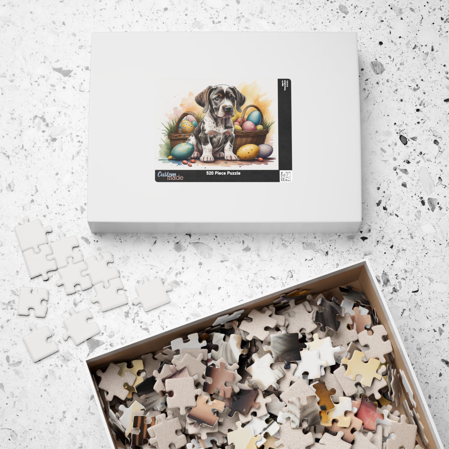 German Short Haired Pointer Easter Puppy Puzzle - Dog Lovers, Mental Health Benefits, Holiday Fun, Mindfulness, Stress Relief, Festive Gift