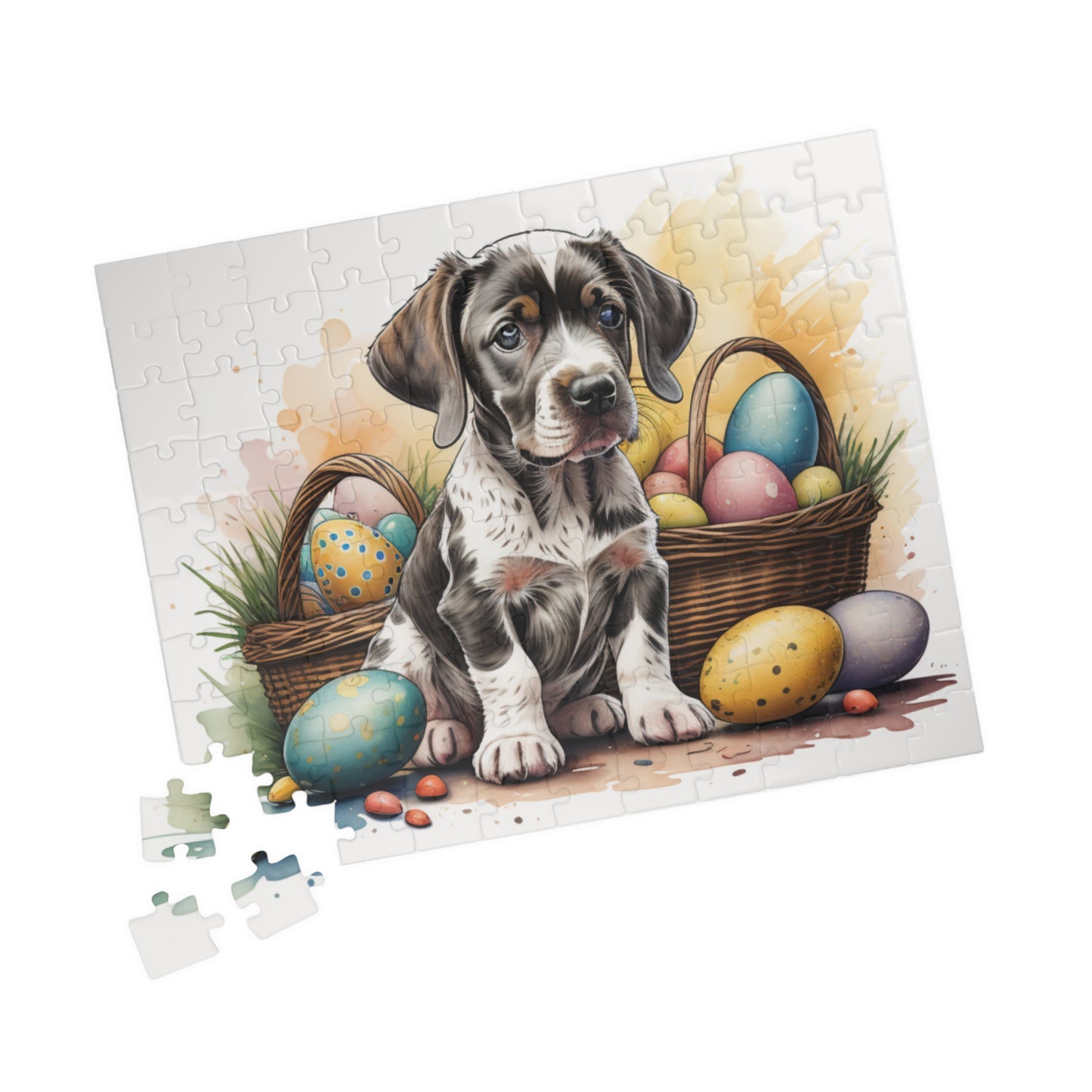 German Short Haired Pointer Easter Puppy Puzzle - Dog Lovers, Mental Health Benefits, Holiday Fun, Mindfulness, Stress Relief, Festive Gift