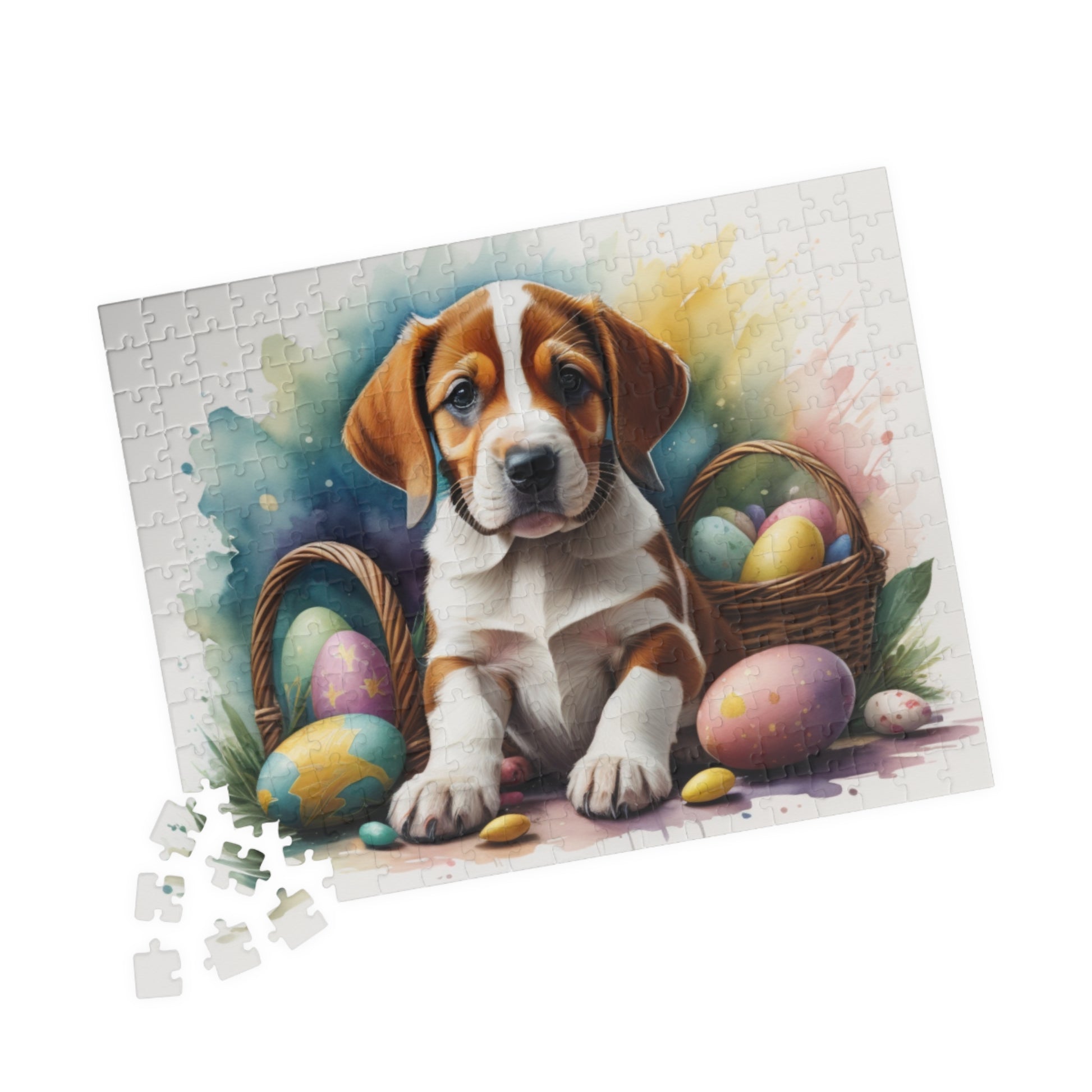 American Foxhound Easter Puppy Puzzle - Dog Lovers, Mental Health Benefits, Holiday Fun, Mindfulness, Stress Relief, Festive Gift