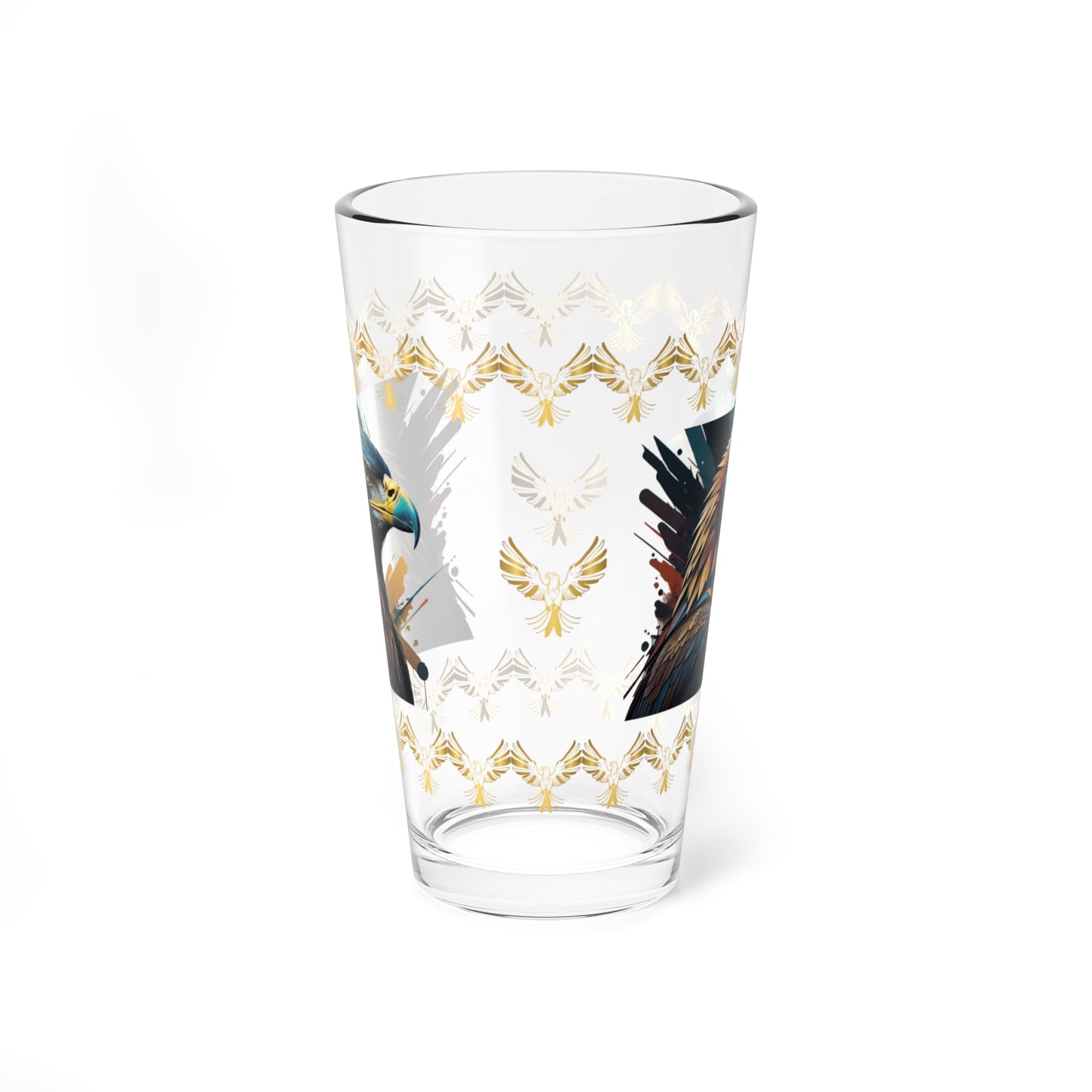 Raptor Resilience 16oz Eagle Pint Glass - Symbol of Strength, Resilience, and Mental Health Awareness