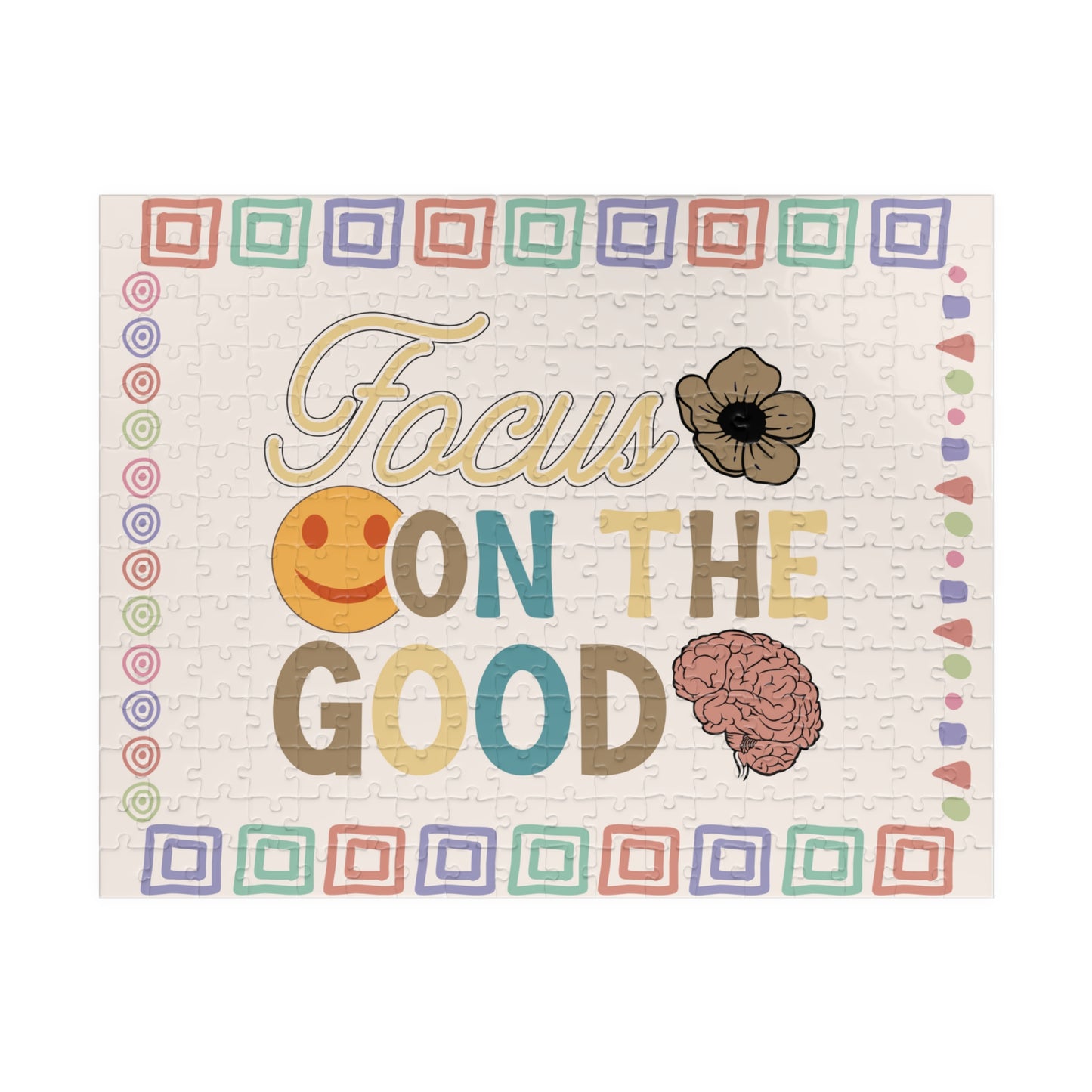 Focus On The Good - Mental Health Quote Puzzle