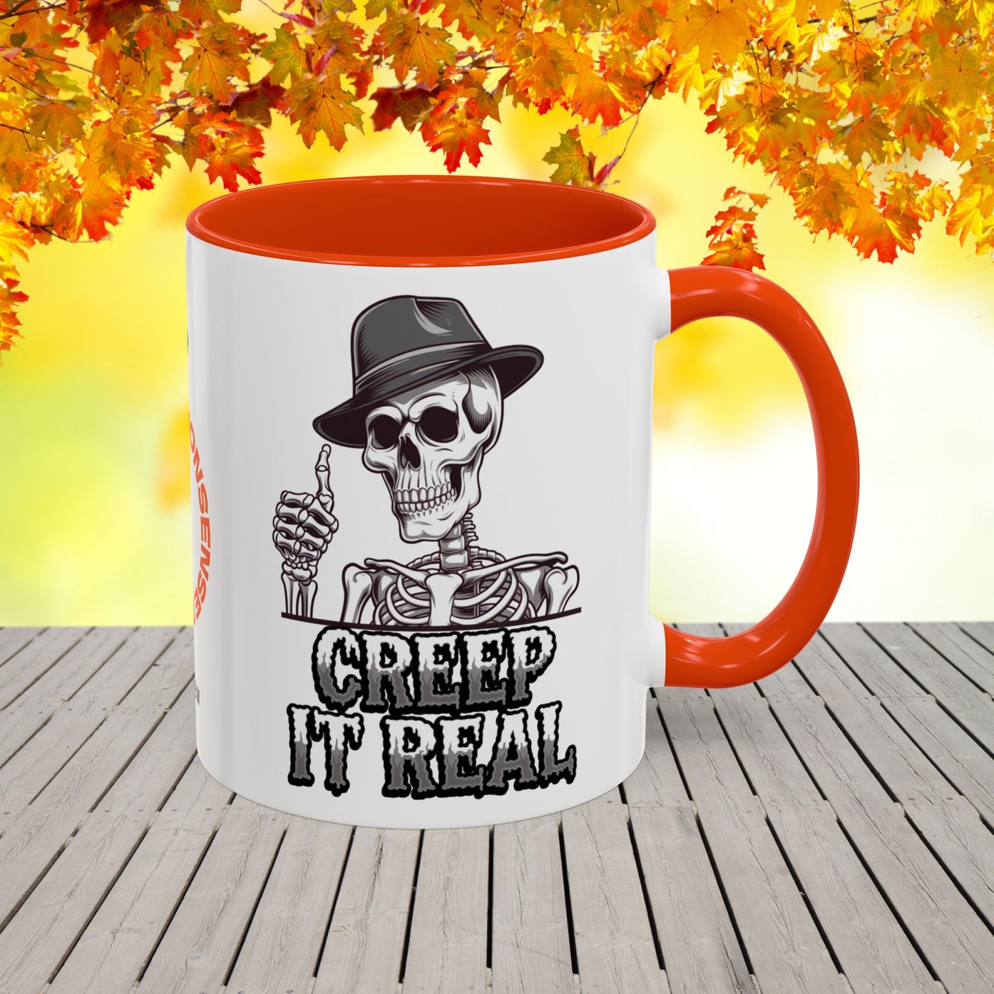 Creep It Real Halloween Mug -spooky fall coffee cup with fun seasonal message