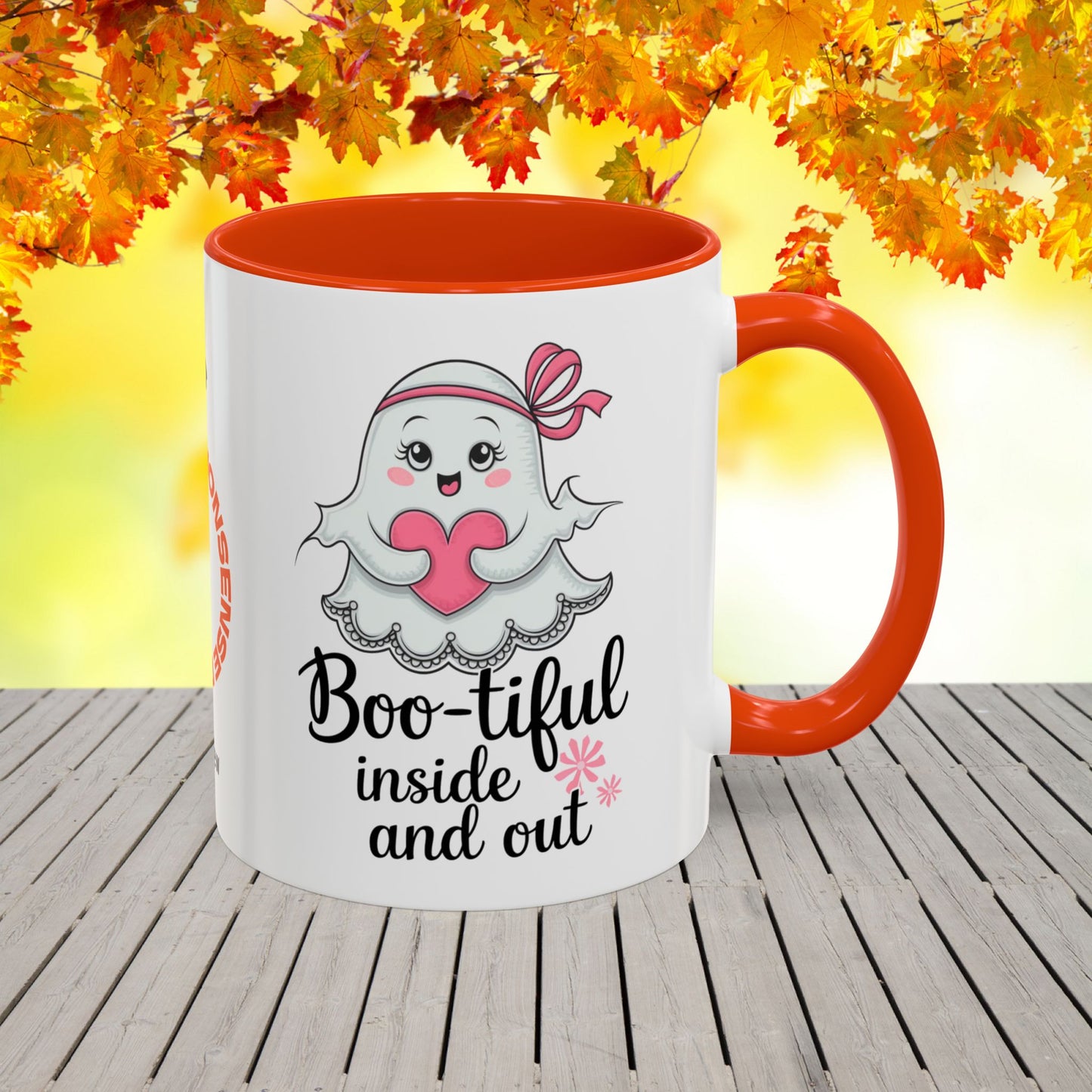 Boo-tiful Inside and Out Halloween Mug -empowering personalized coffee cup for self-love