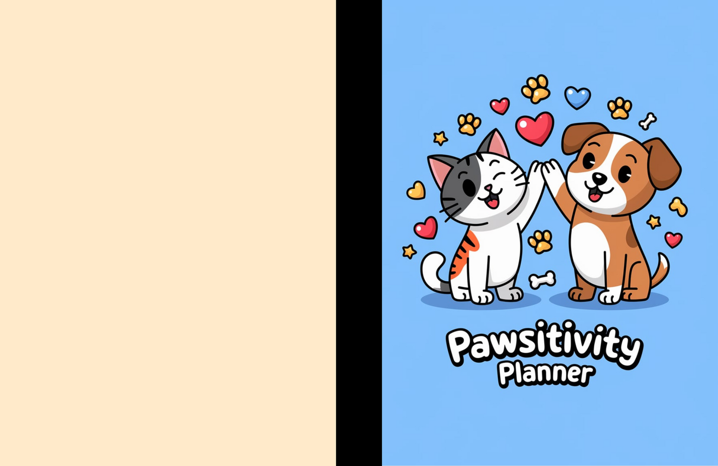 Pawsitivity Planner Composition Notebook for Journaling, Therapy, Self-Care, Anxiety, Mindfulness, Affirmations & Wellness Writing