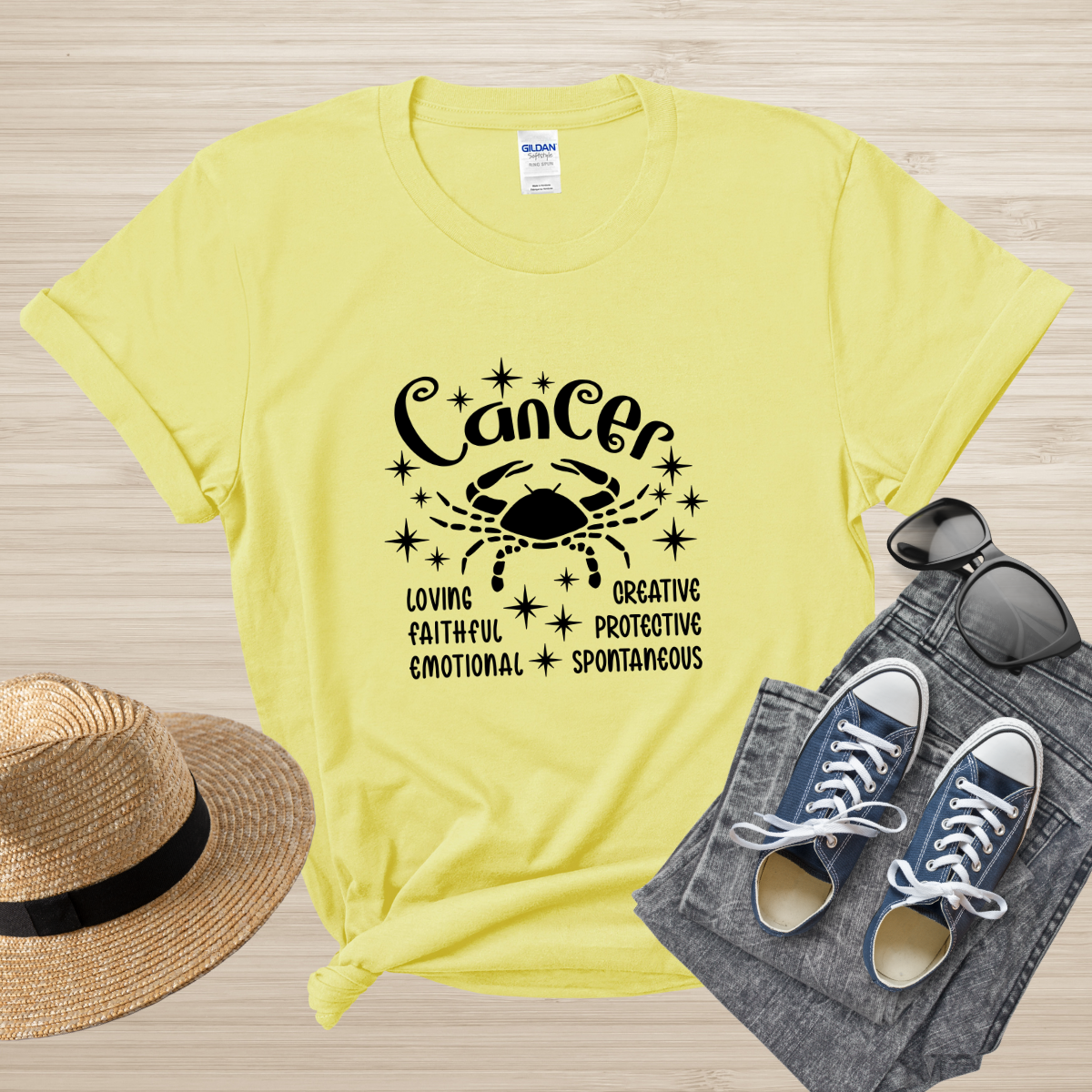 Cancer Zodiac T-Shirt, astrology horoscope tee, Cancer birthday shirt gift for men or women