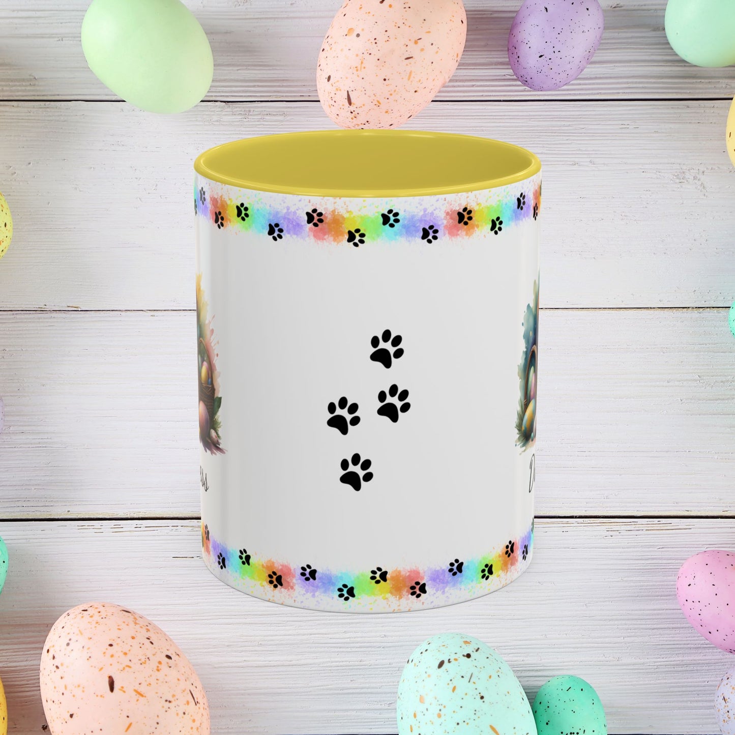 American Foxhound Easter puppy coffee mug, personalized cute dog gift, mental health support and cozy sipping
