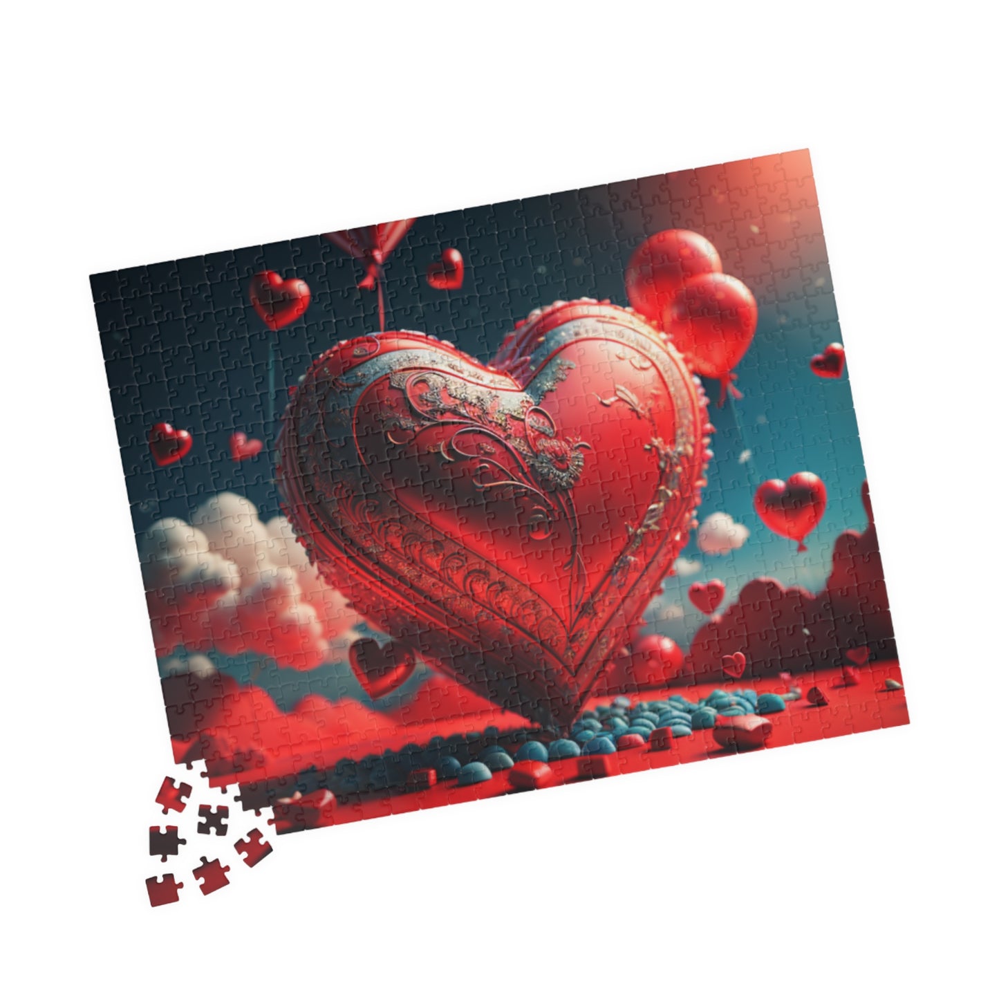 Uplifting Heartscape: Valentine's Day Puzzle for Self-Care, Emotional Growth, and Personal Empowerment