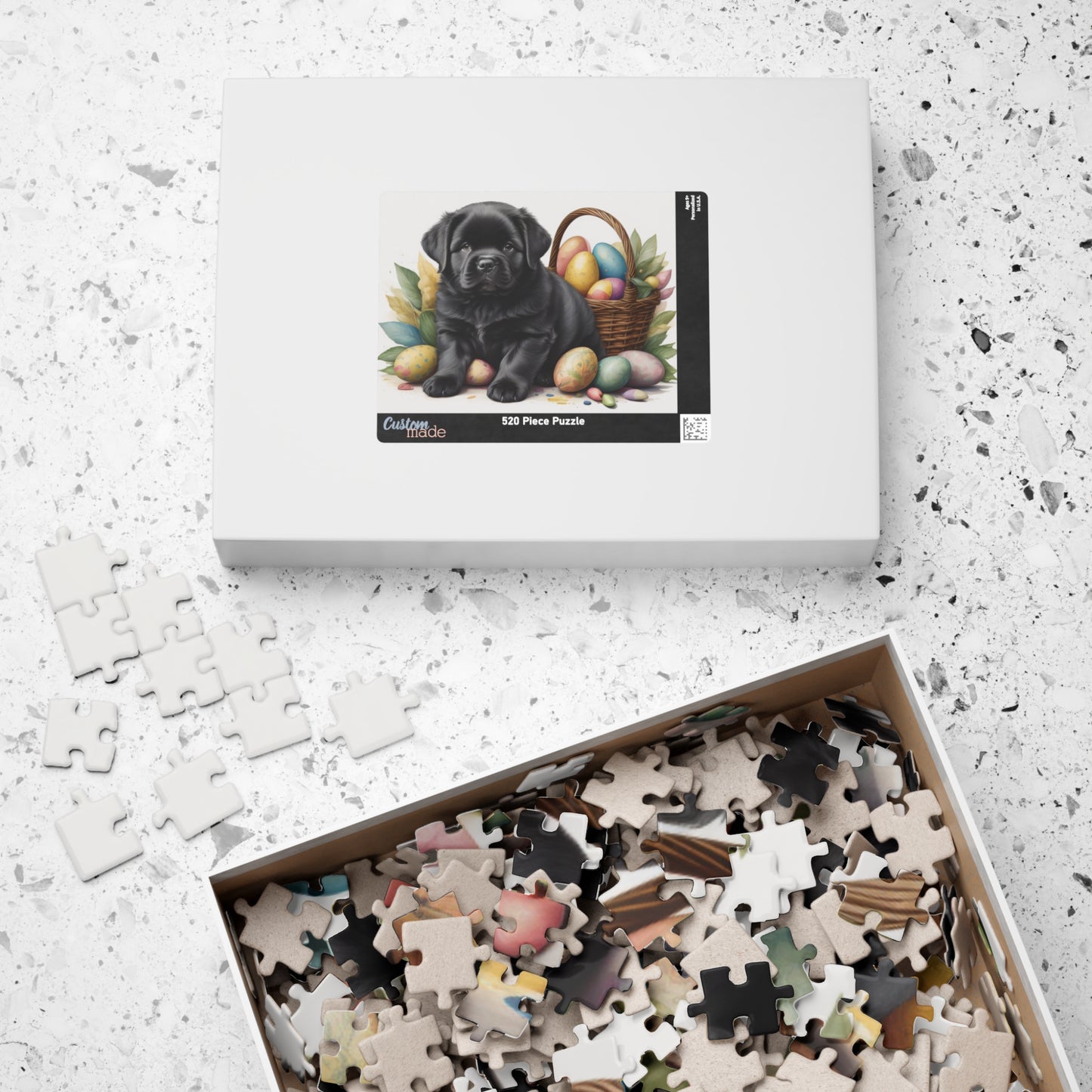 Newfoundland (Black) Easter Puppy Puzzle - Dog Lovers, Mental Health Benefits, Holiday Fun, Mindfulness, Stress Relief, Festive Gift