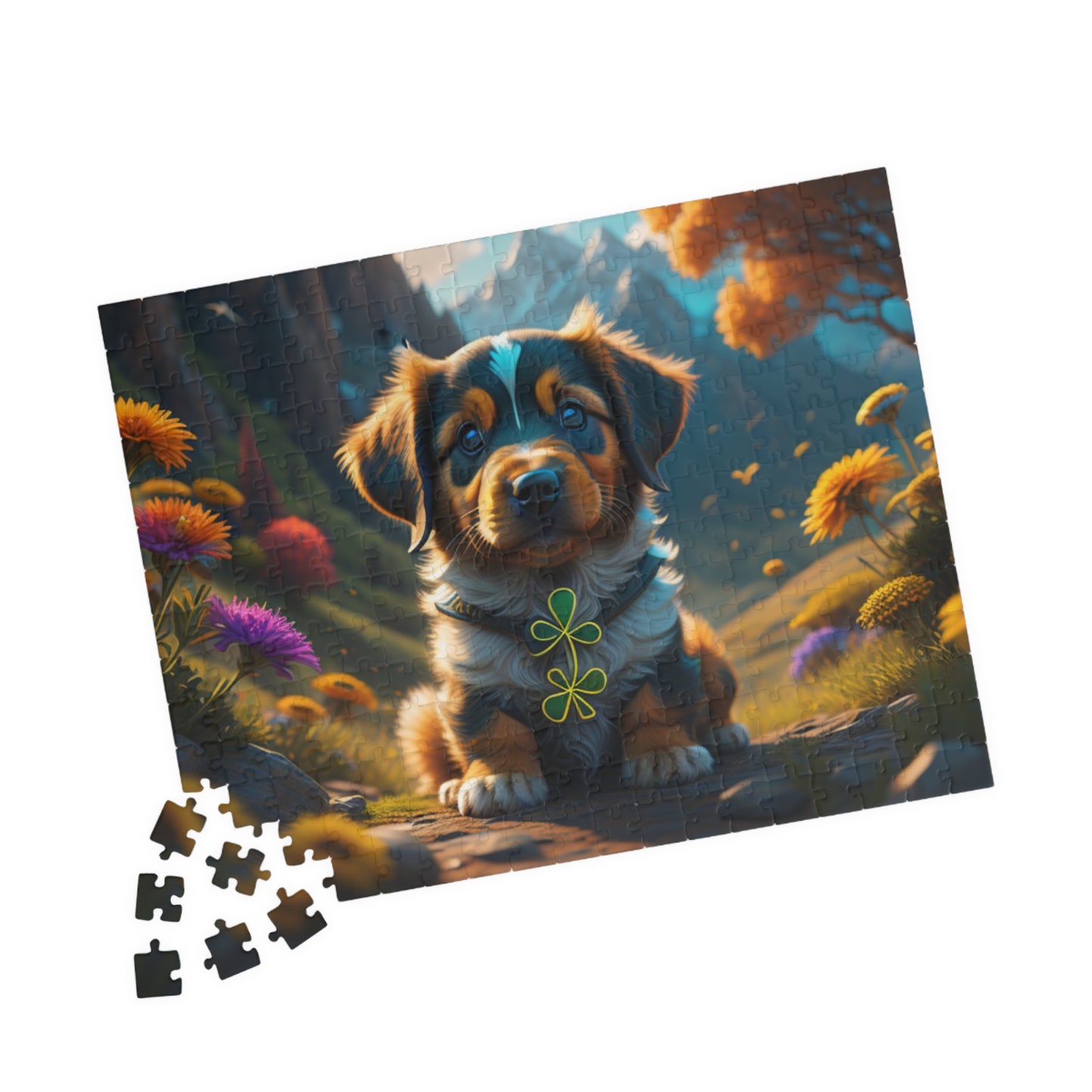 Pup-tastic Serenity - St. Patrick's Day Mental Health Puzzle