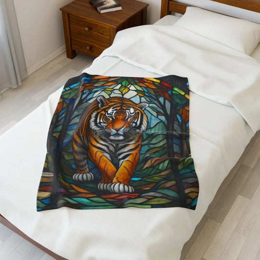 Shop our tiger animal kingdom blanket featuring the 50" × 60" style option from MySisterIsASurvivor.