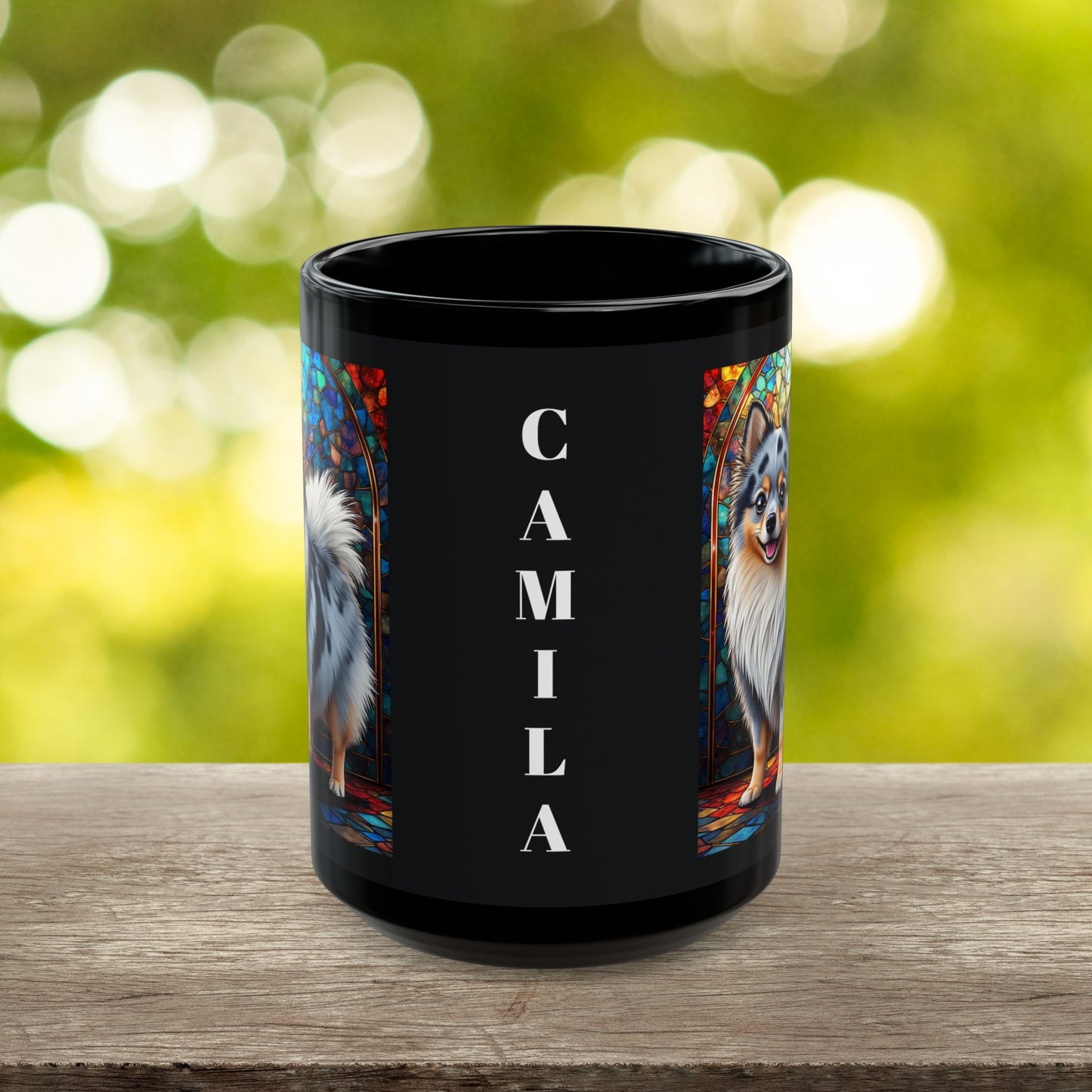 Pomeranian (Blue Merle) Personalized Dog Breed Mug, Pet Lover Mug, Dog Coffee Mug, Custom Name Mug, Dog Lover Gift, Dog-Themed Mug