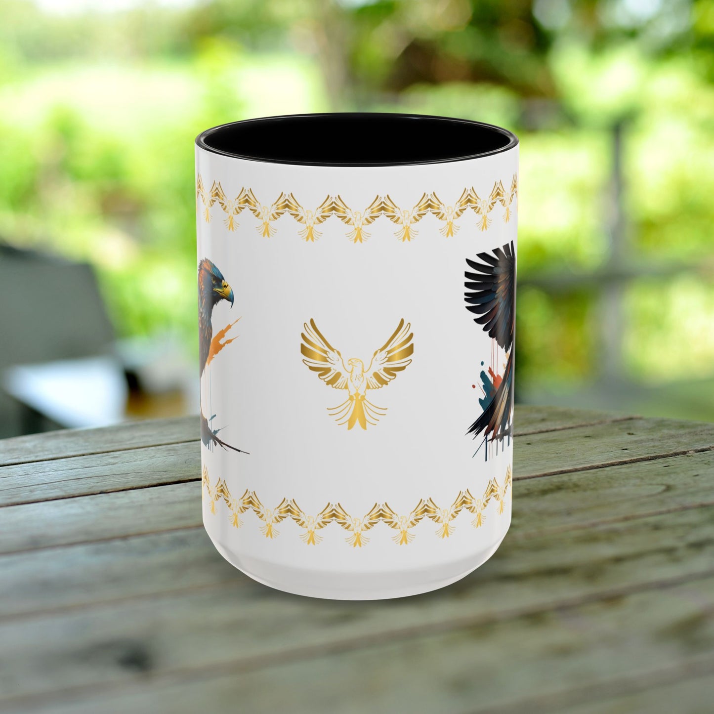 Soaring Eagle Triumph Mug featuring strength, empowerment, and mental health support for resilience.