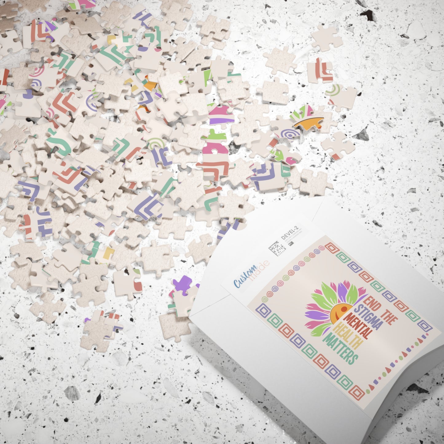 End The Stigma Mental Health Matters - Mental Health Quote Puzzle