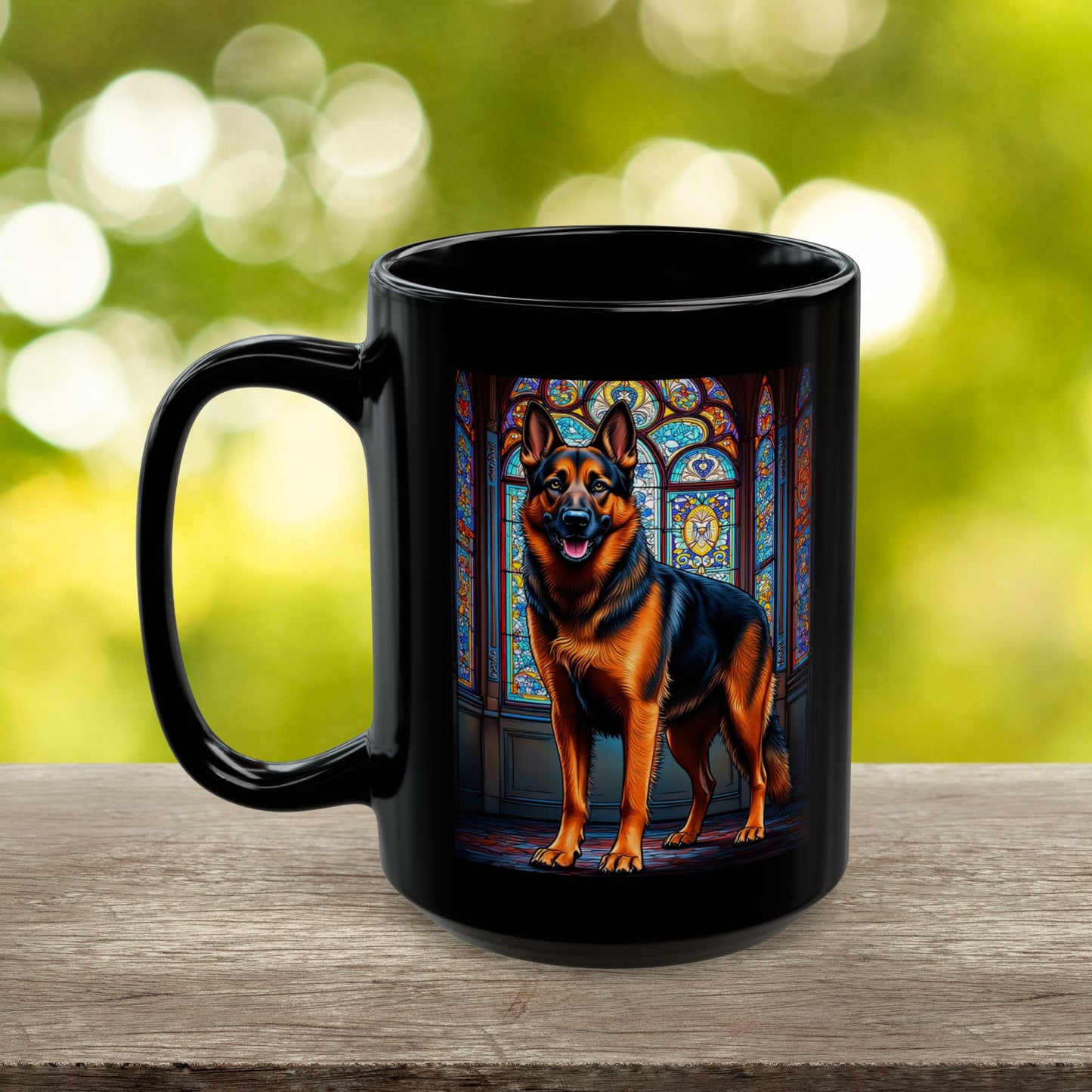 German Shepherd (Red & Black) Personalized Mug, Pet Lover Mug, Dog Coffee Mug, Custom Name Mug, Dog Lover Gift, Dog-Themed Mug, GS Mug