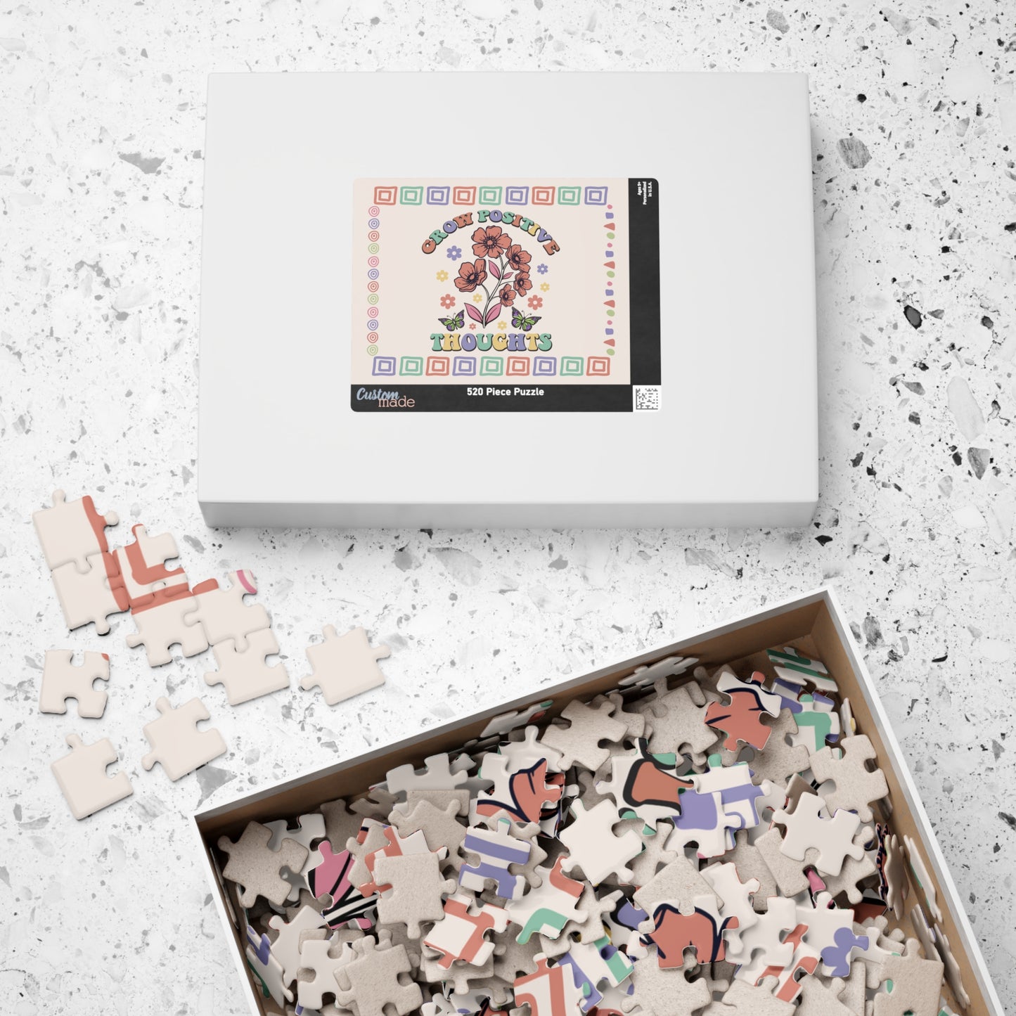Grow Positive Thoughts - Affirmation Puzzle Gift for Survivors and Puzzle Lovers