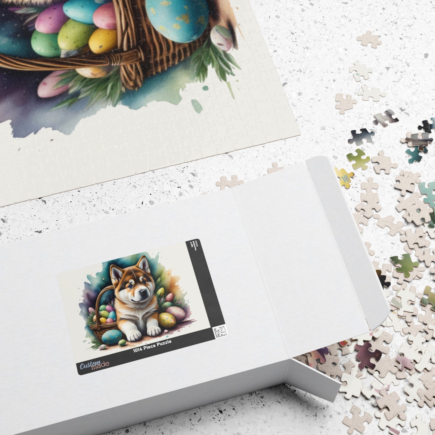 Akita Easter Puppy Puzzle - Dog Lovers, Mental Health Benefits, Holiday Fun, Mindfulness, Stress Relief, Festive Gift