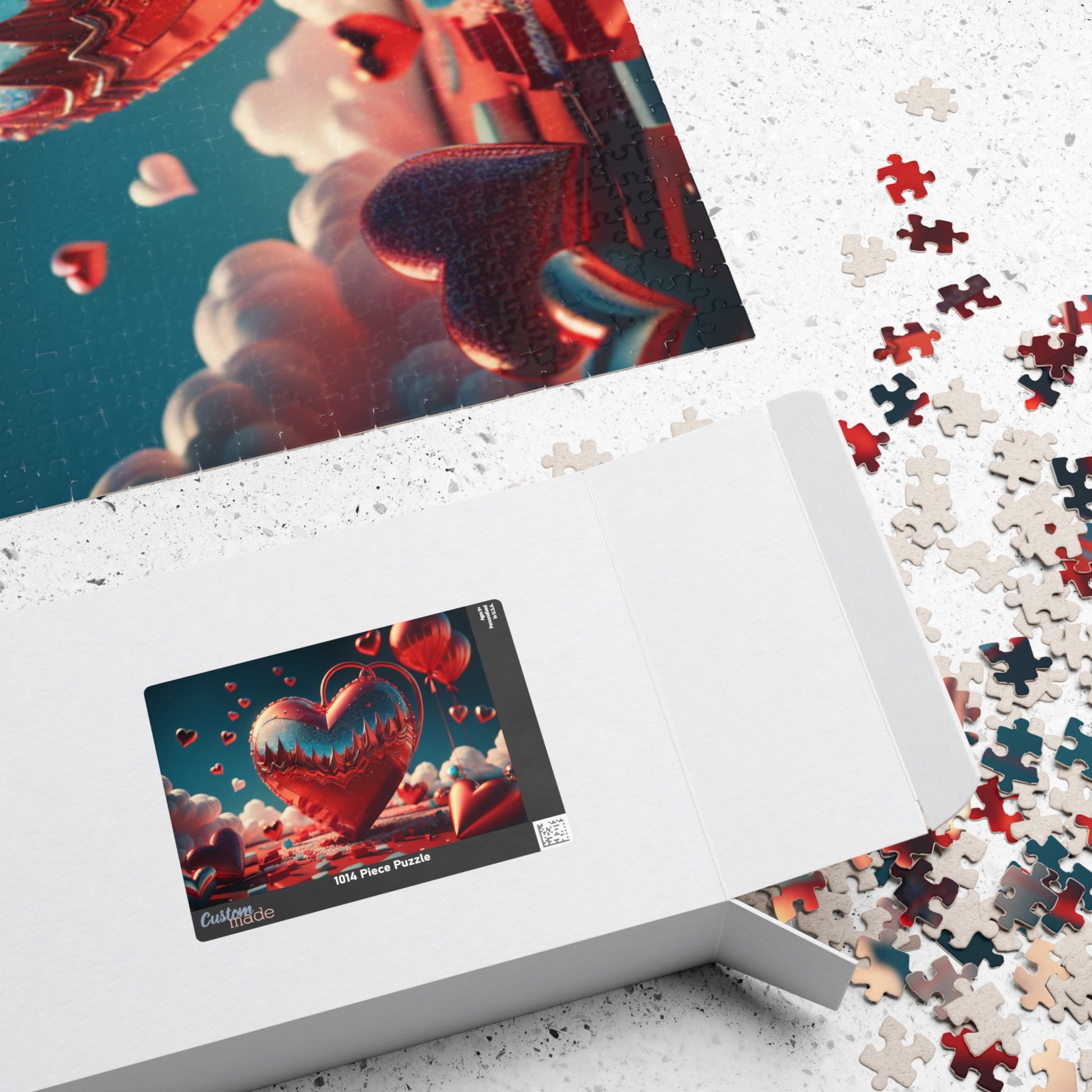 Serene Love Skies: Valentine's Day Puzzle for Self-Care, Emotional Growth, and Personal Empowerment