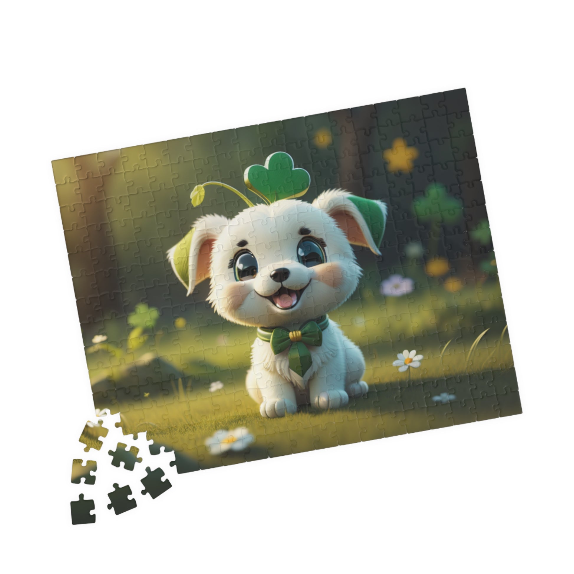 Gaelic Gratitude Puppy - St. Patrick's Day Mental Health Puzzle