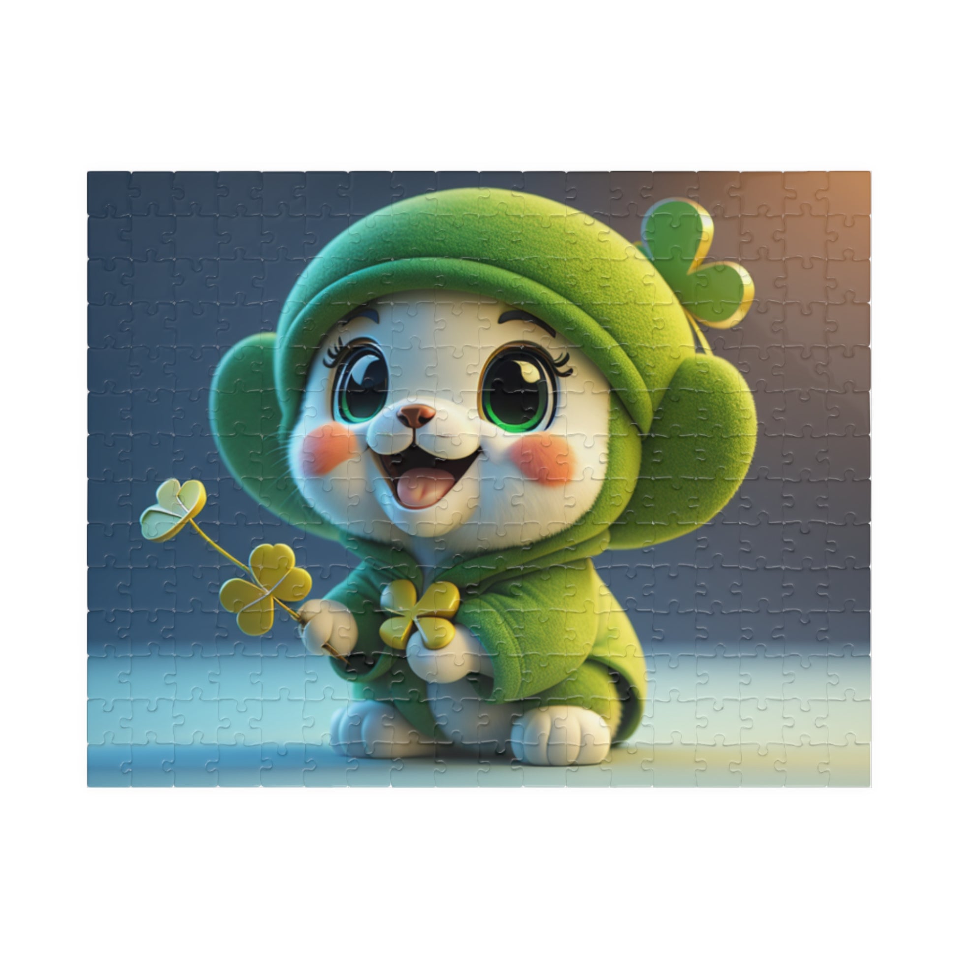 Blissful Blarney Kitten - St. Patrick's Day Mental Health Puzzle