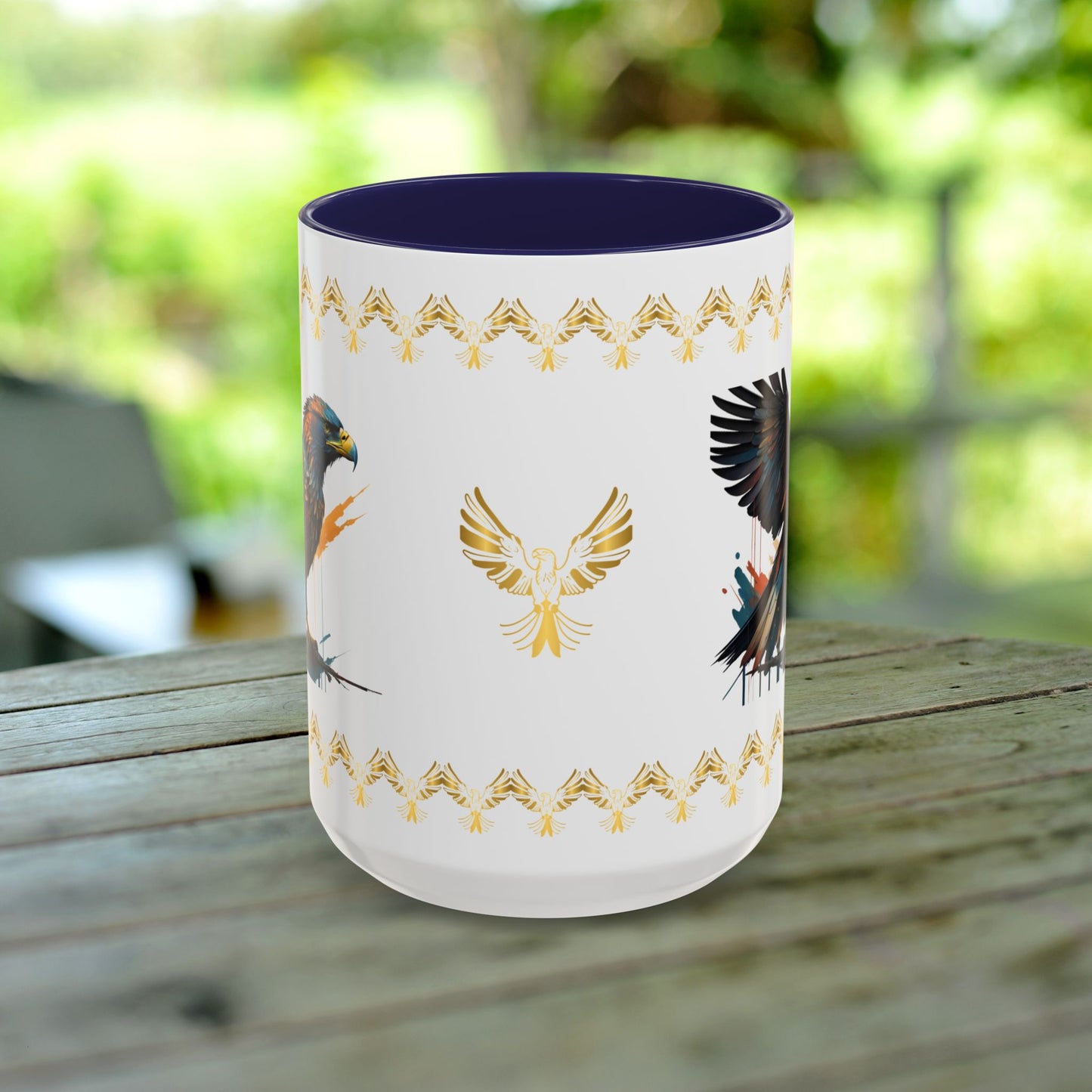 Soaring Eagle Triumph Mug featuring strength, empowerment, and mental health support for resilience.