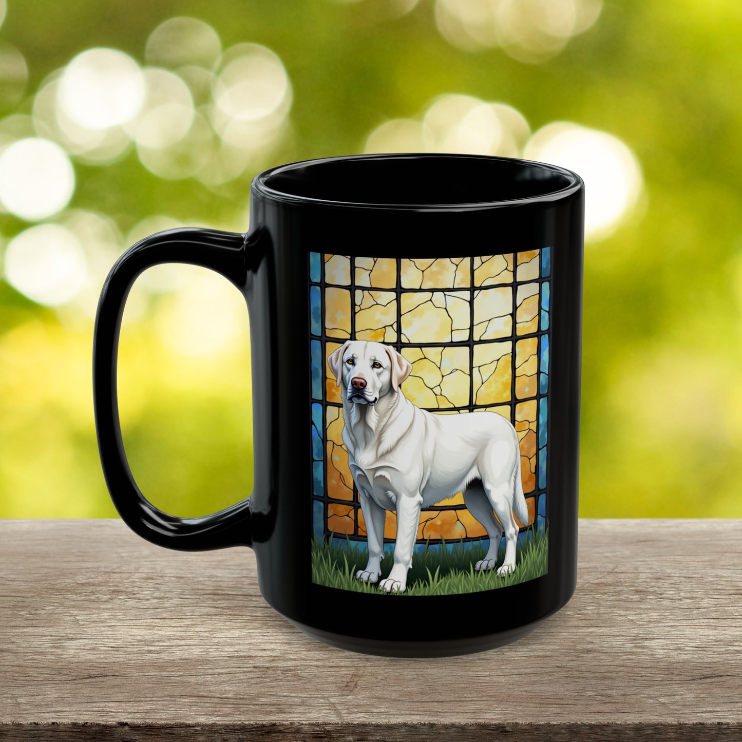 Labrador Retriever White personalized mug, custom dog coffee cup gift for Lab owners