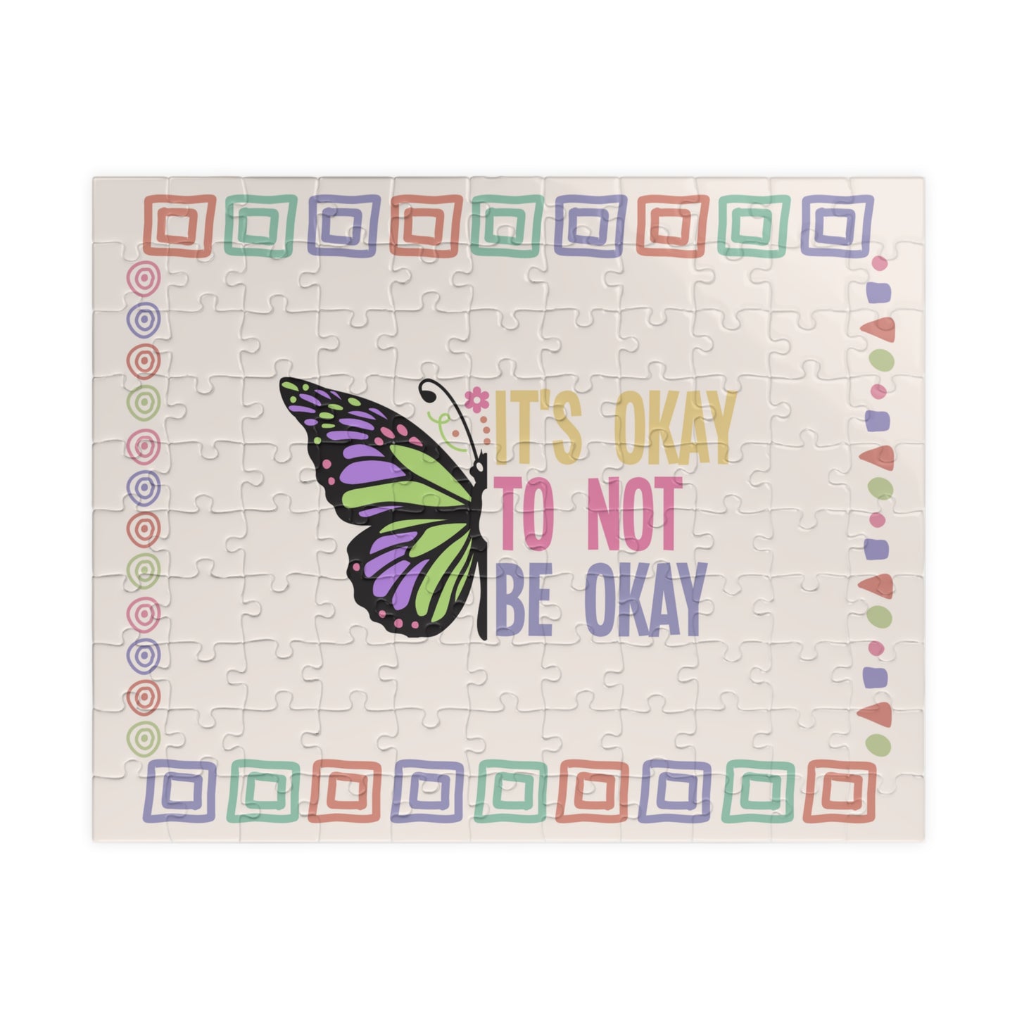It's Okay To Not Be Ok - Mental Health Quote Puzzle