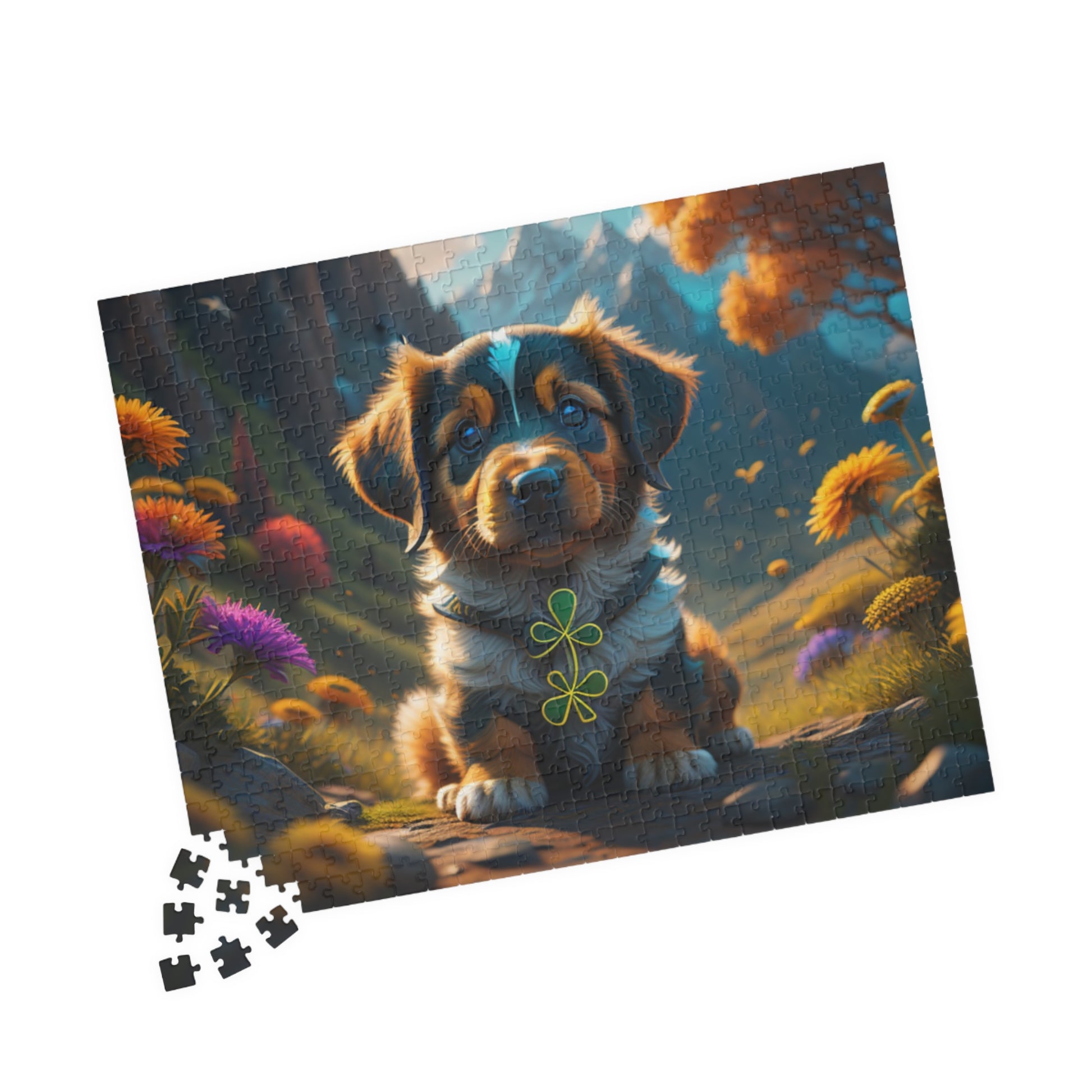 Pup-tastic Serenity - St. Patrick's Day Mental Health Puzzle