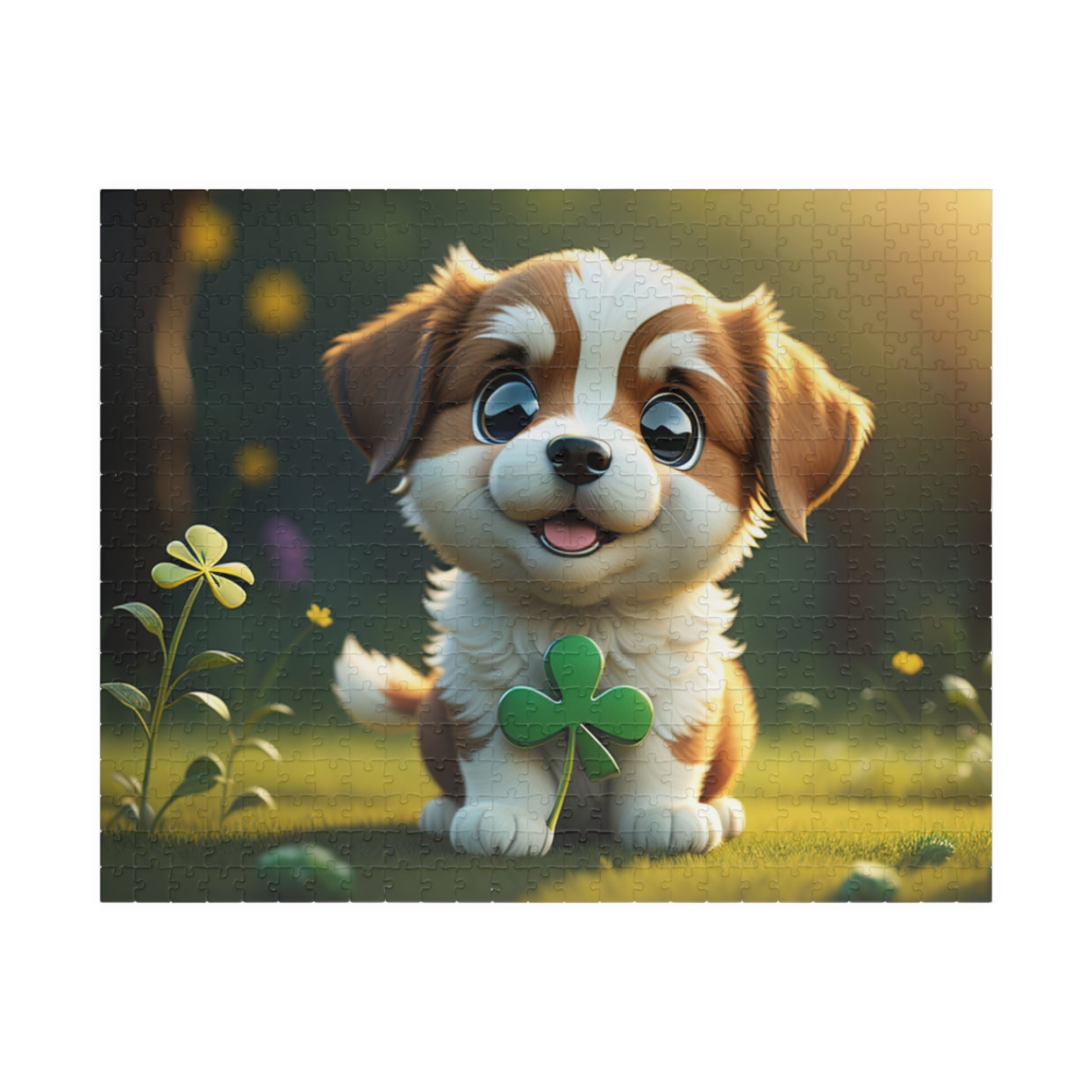 Clover Cuddles Canine - St. Patrick's Day Mental Health Puzzle