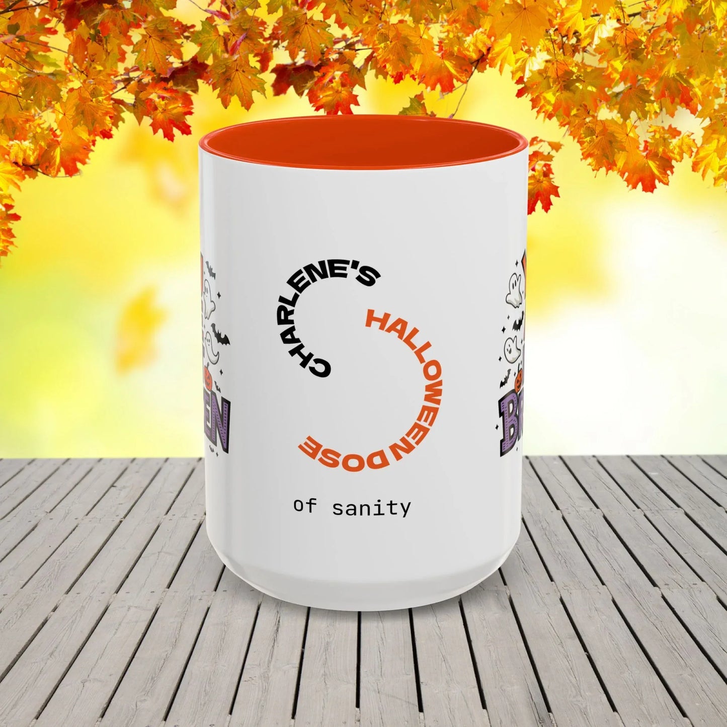 Shop our premium you are not broken halloween affirmation mug from MySisterIsASurvivor.