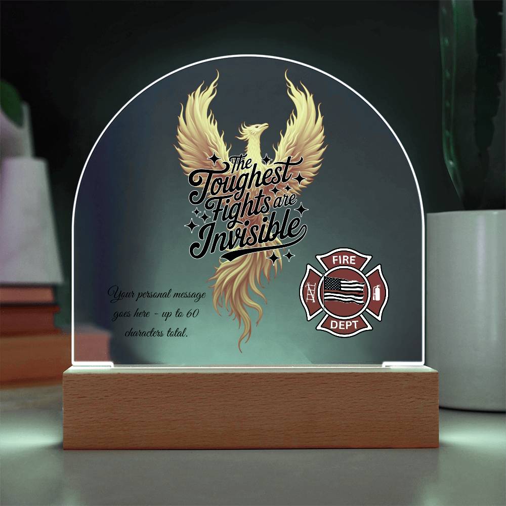 The Toughest Fights Are Invisible First Responder Mental Health Decor