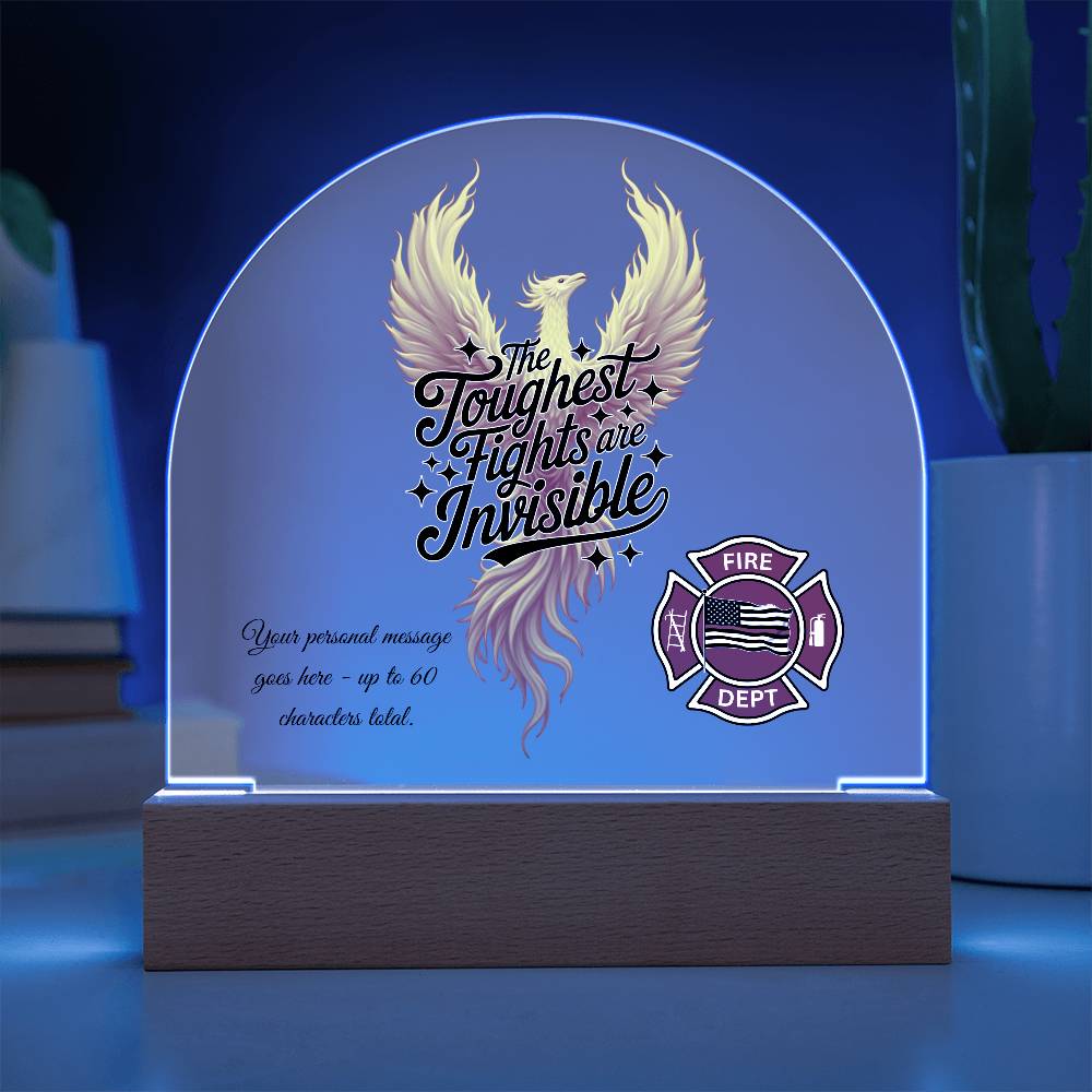 The Toughest Fights Are Invisible First Responder Mental Health Decor