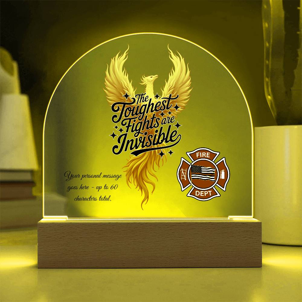 The Toughest Fights Are Invisible First Responder Mental Health Decor