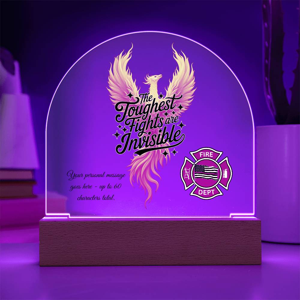 The Toughest Fights Are Invisible First Responder Mental Health Decor