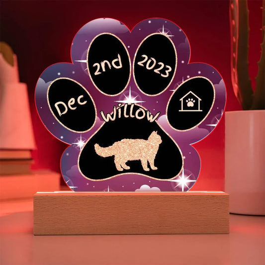 7-acrylic-paw-print-plaque-selkirk-rex-cat-custom-gotcha-day-memory-plaque-6776897 - MySisterIsASurvivor