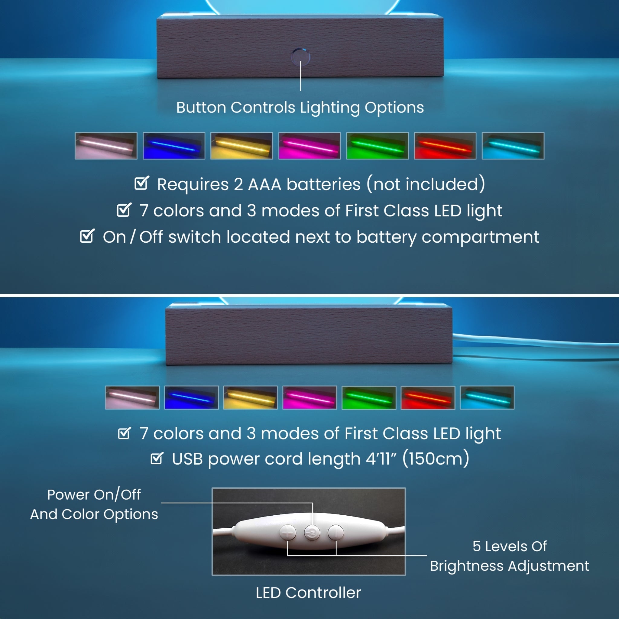 Toybob Cat Gotcha Day Plaque - Personalized 7" LED Acrylic Paw Print Adoption Gift