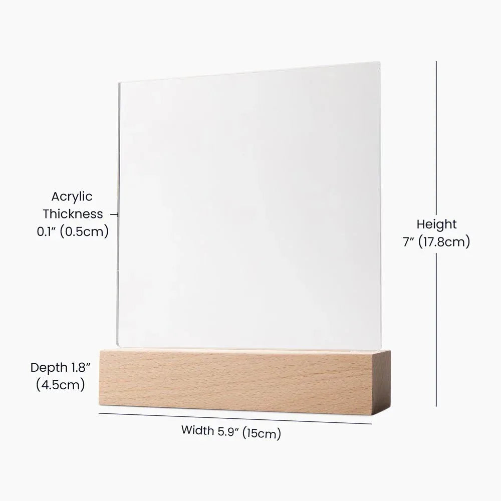Shop our premium 7 acrylic square plaque you lead with love from MySisterIsASurvivor.
