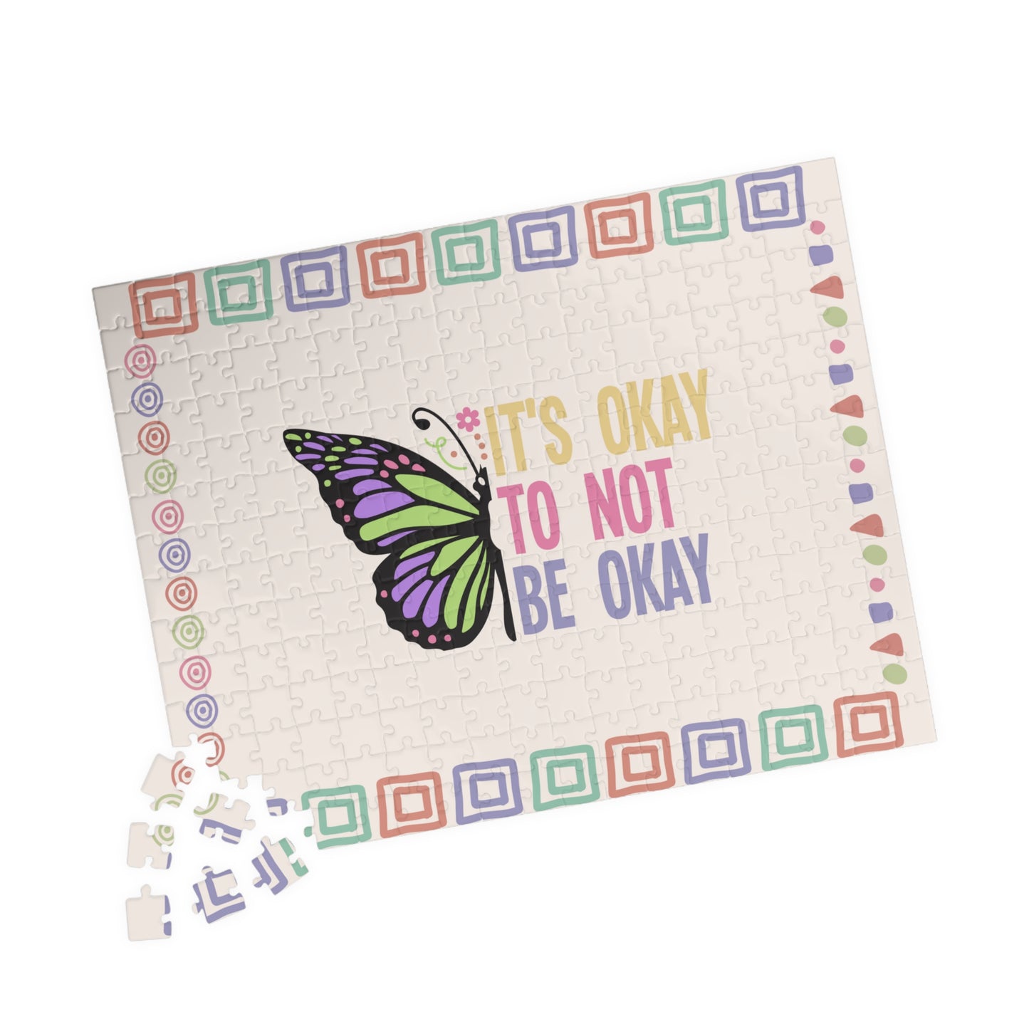 It's Okay To Not Be Ok - Mental Health Quote Puzzle
