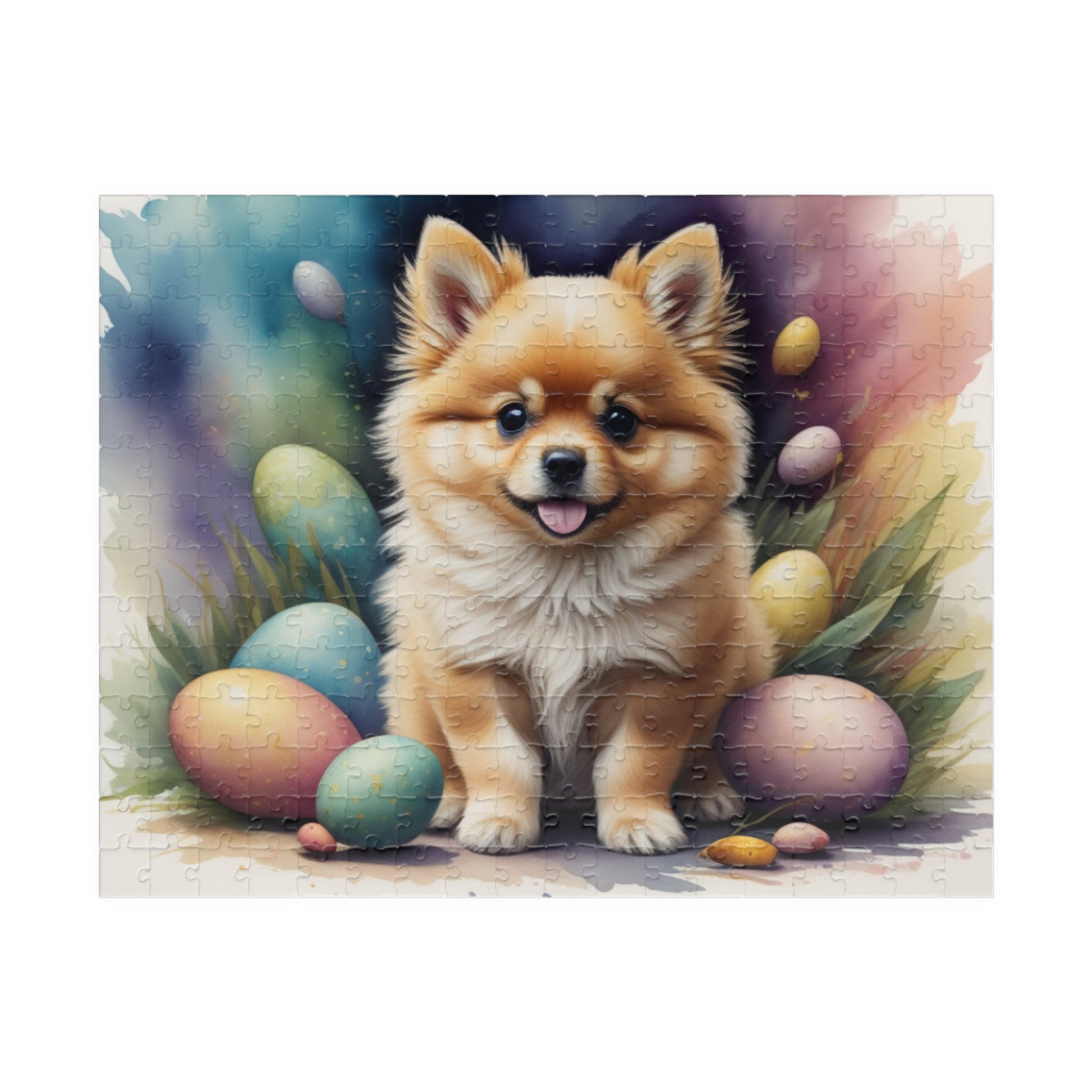 Pomeranian (Orange) Easter Puppy Puzzle - Dog Lovers, Mental Health Benefits, Holiday Fun, Mindfulness, Stress Relief, Festive Gift