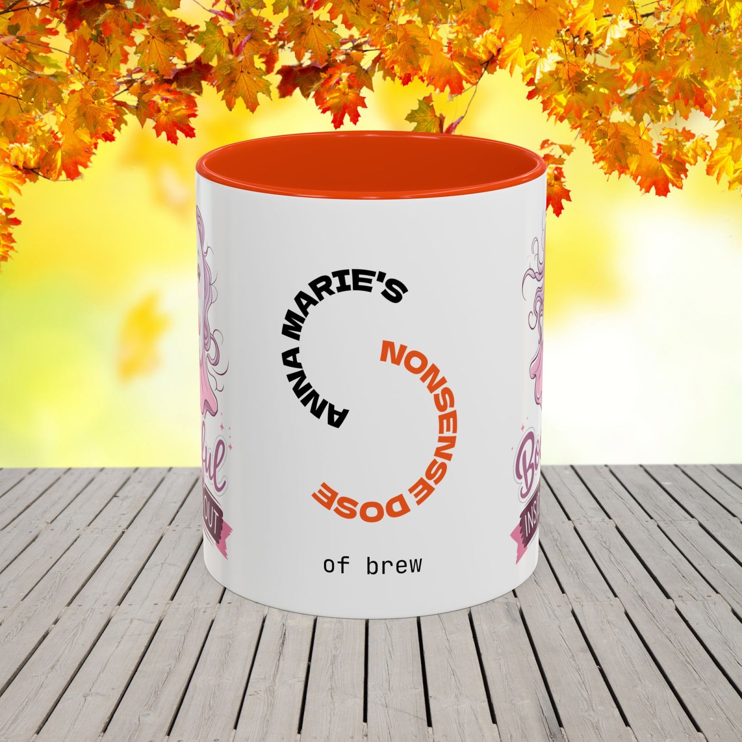 Boo-tiful Inside and Out Halloween Mug -custom Halloween coffee cup for positive self-care