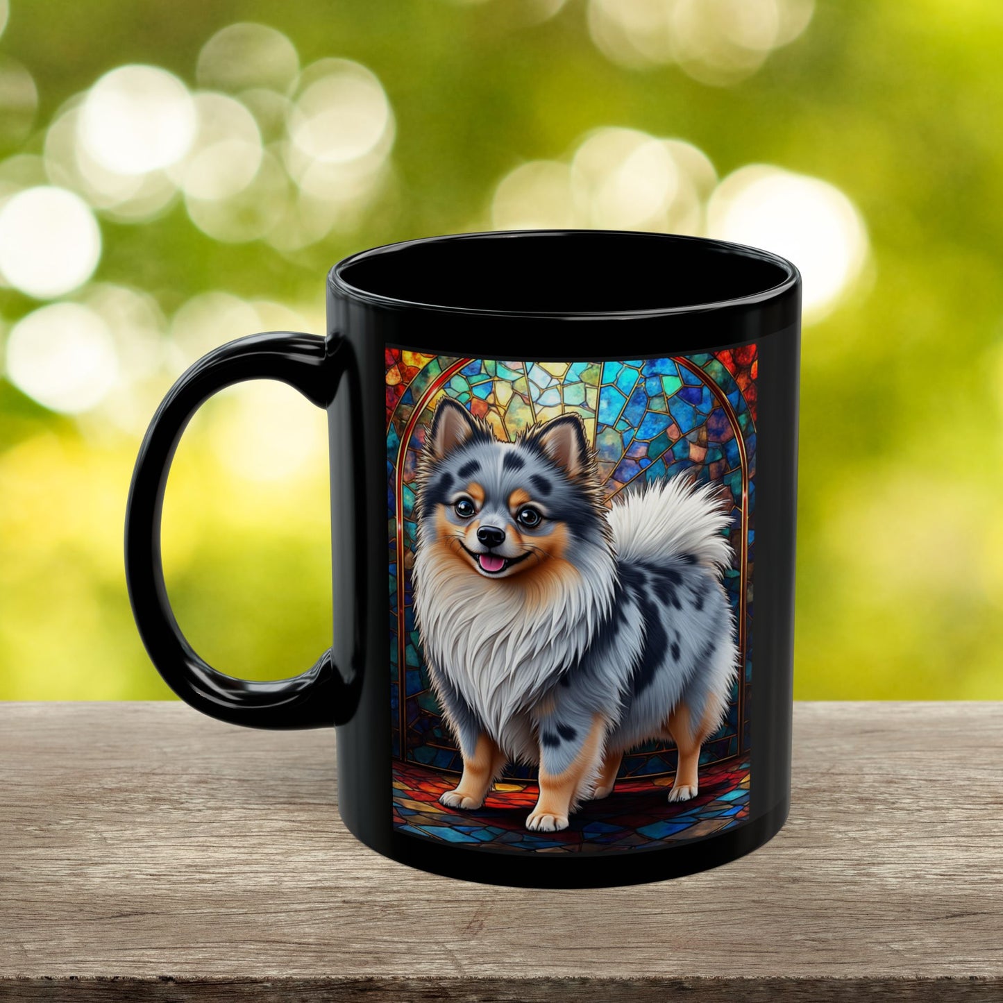 Pomeranian (Blue Merle) Personalized Dog Breed Mug, Pet Lover Mug, Dog Coffee Mug, Custom Name Mug, Dog Lover Gift, Dog-Themed Mug