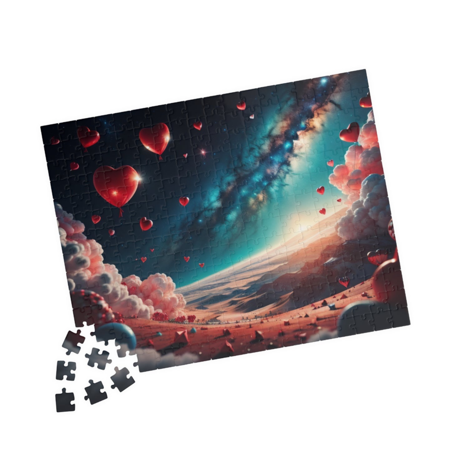 Hearts and Clouds Cascade: Valentine's Day Puzzle for Self-Care, Emotional Growth, and Personal Empowerment