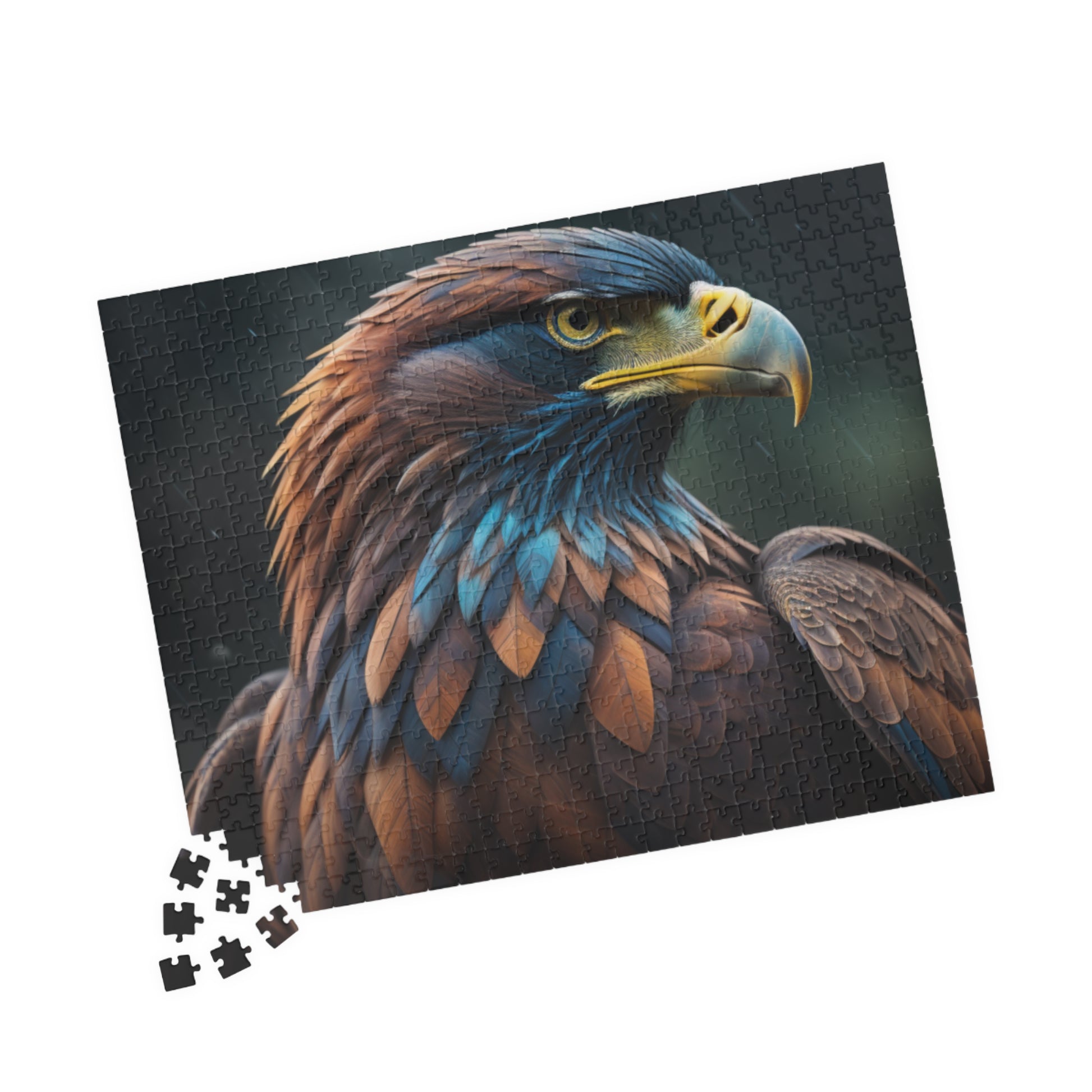Feathers of Resilience: Majestic Eagle Puzzle - Symbol of Strength, Freedom, and Resilience