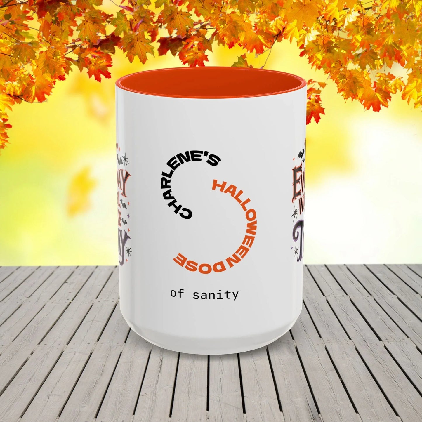 Shop our premium not everyday will feel like today halloween affirmation mug from MySisterIsASurvivor.
